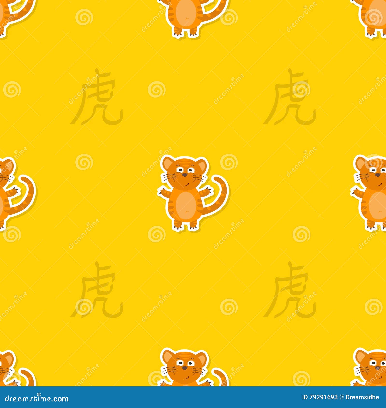 seamless-pattern-with-chinese-zodiac-tiger-sign-stock-vector