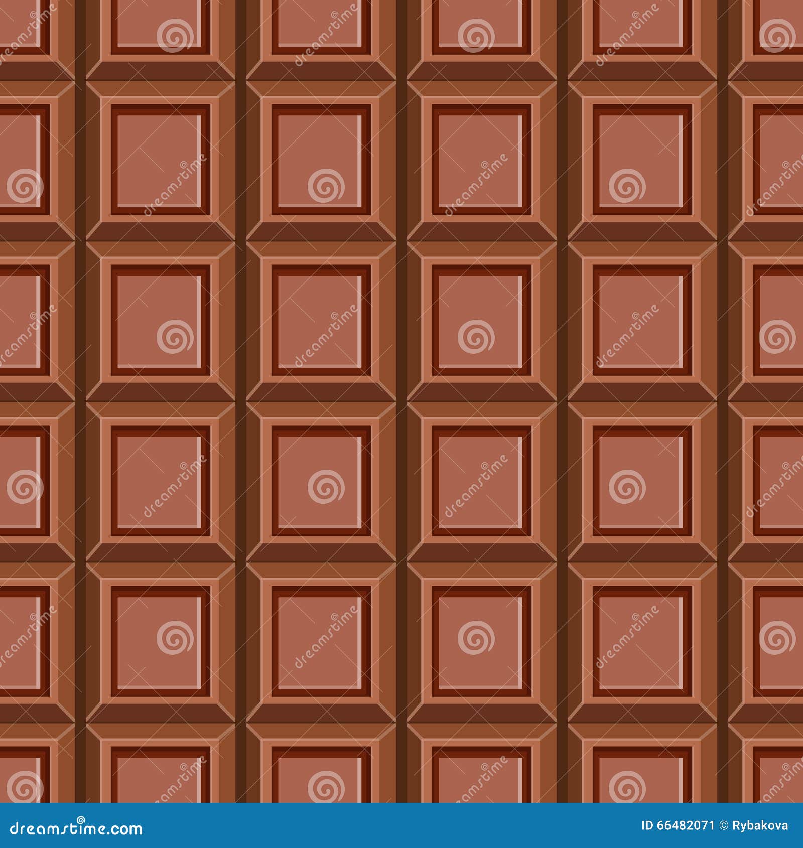 Seamless Pattern with Chocolate Texture3 Stock Illustration