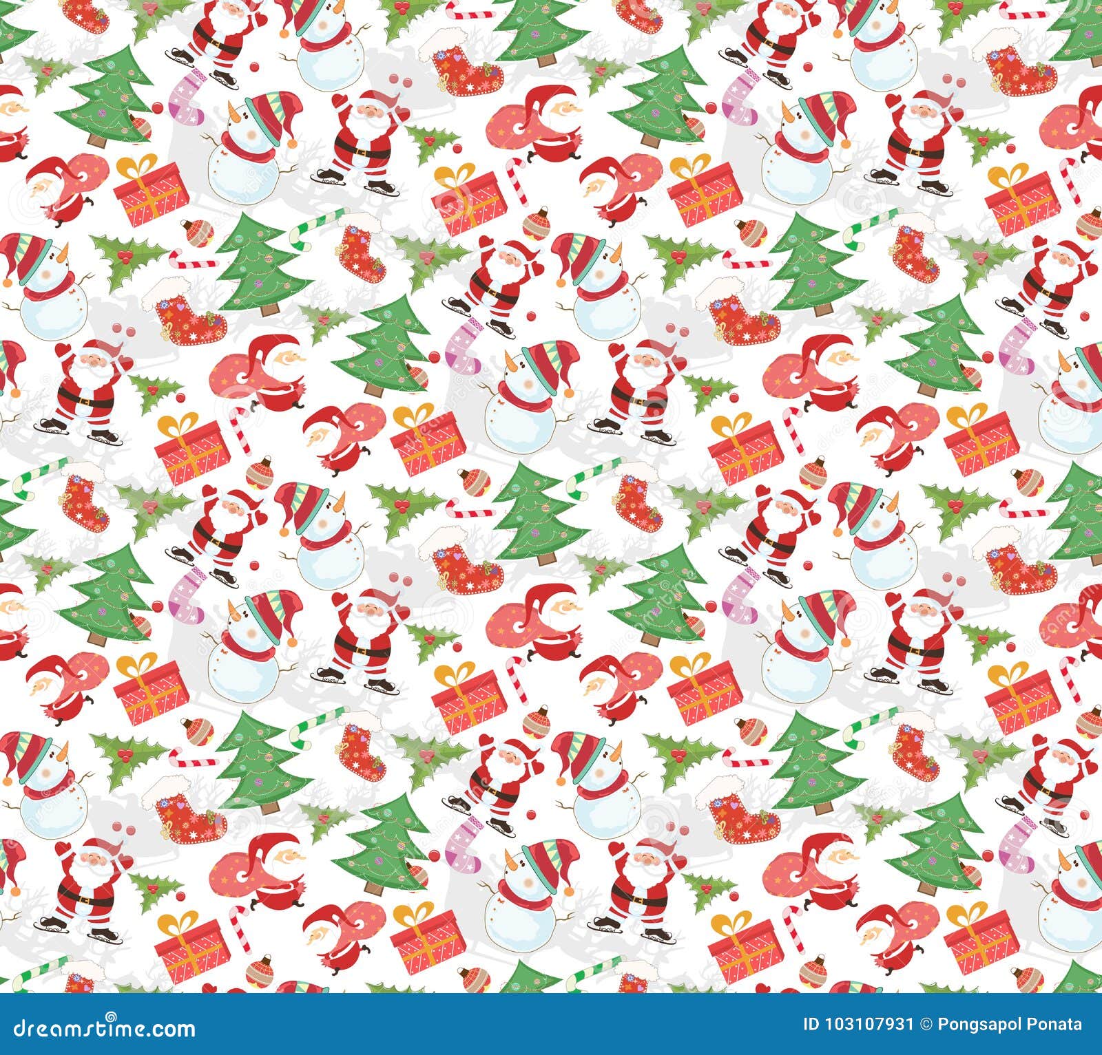 Christmas pattern seamless stock illustration. Illustration of flat ...