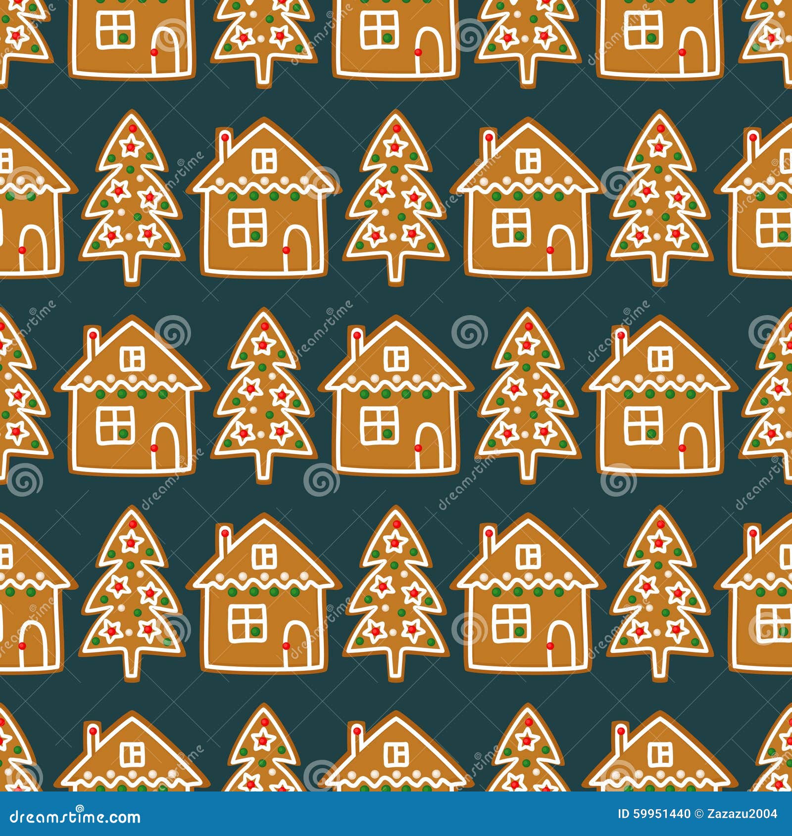 Cute Cozy Seamless Pattern Cute Home Stock Vector (Royalty Free