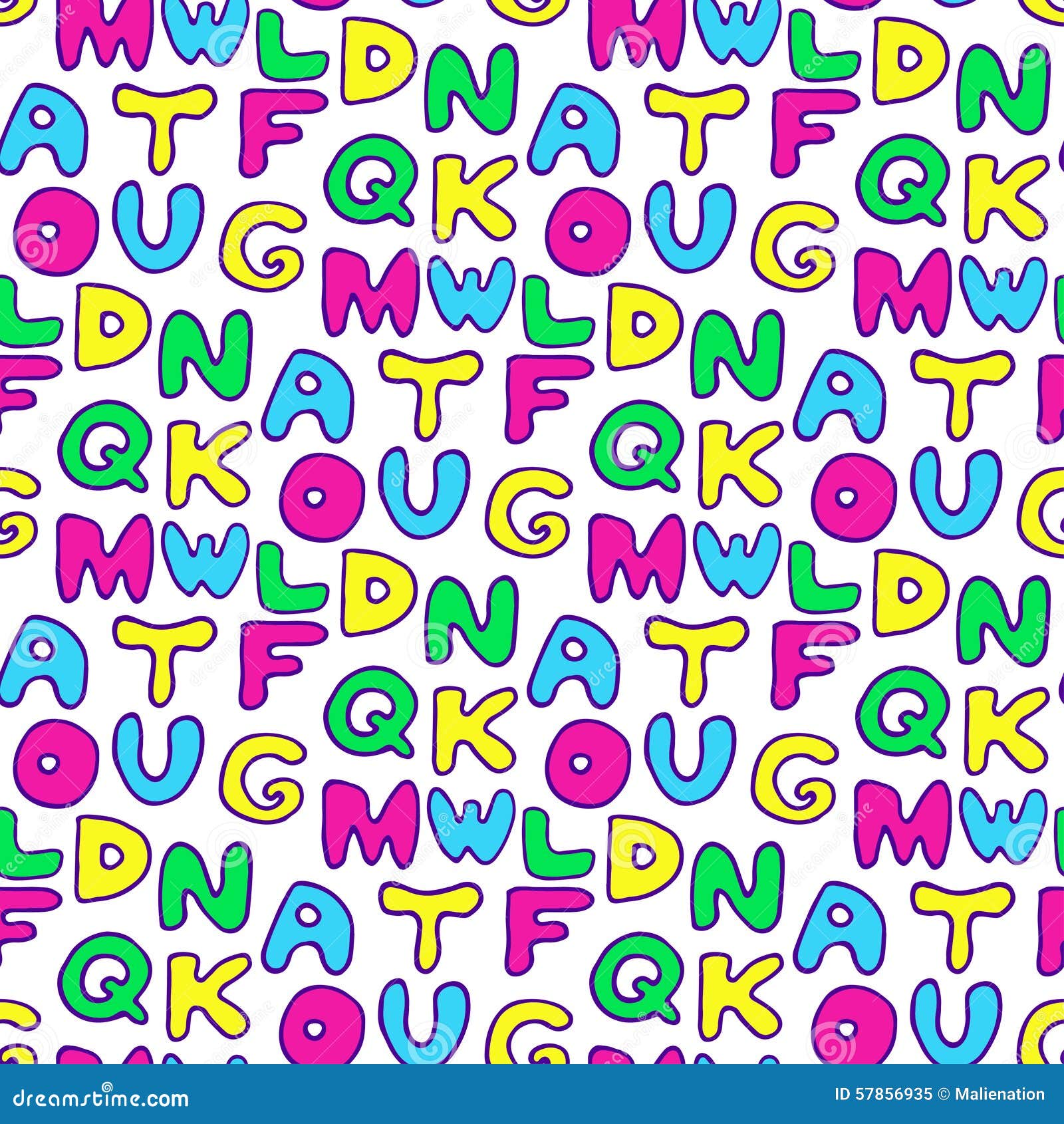Doodle Colorful Kids Font Royalty-Free Stock Image Doodle Colorful Kids Font Royalty-Free Stock Image
