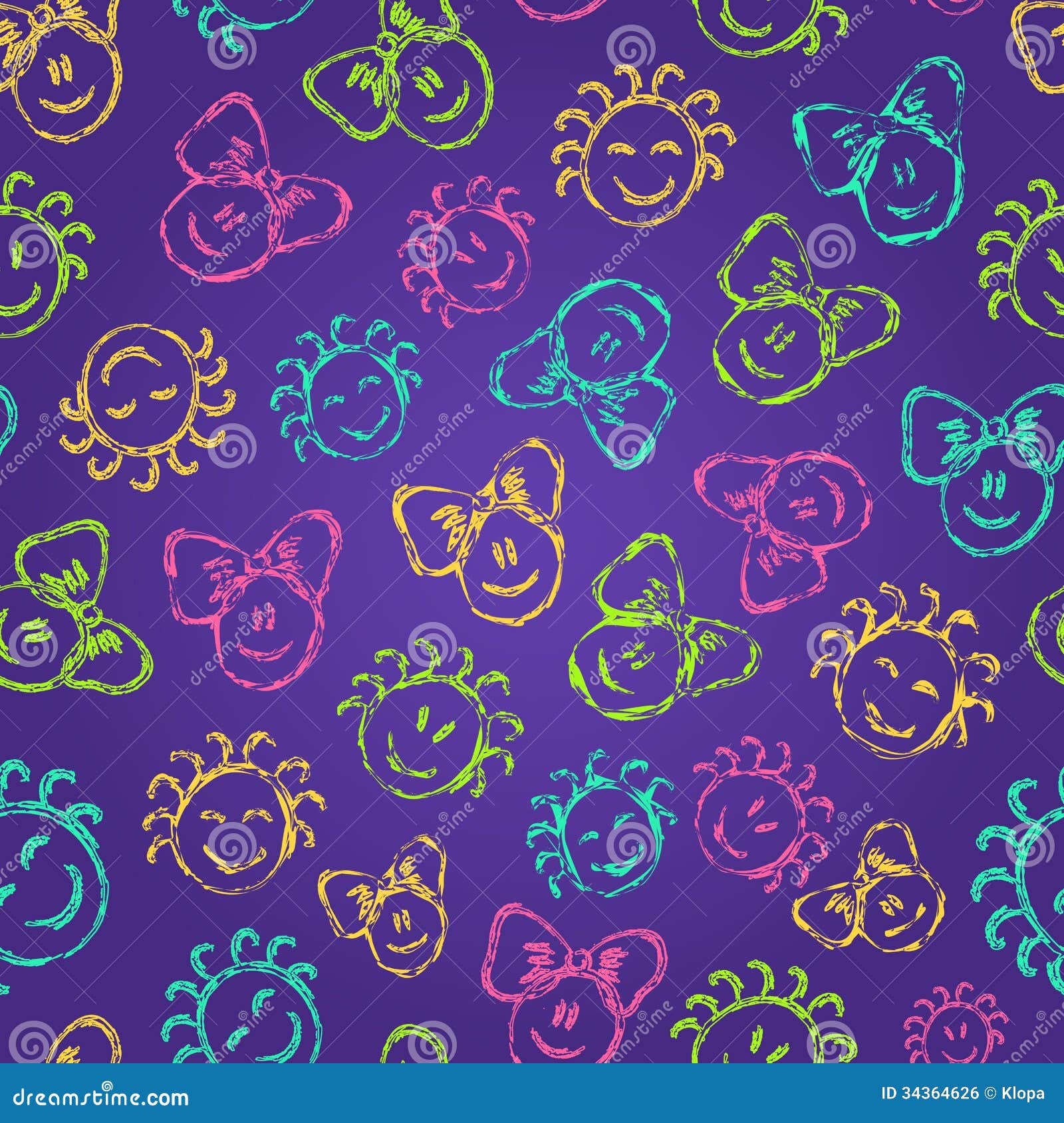 cute themes tumblr free Free Colorful With Kid Faces Pattern Cute Royalty Seamless