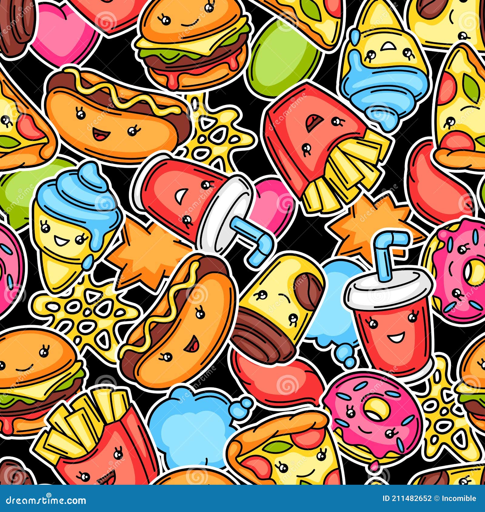 545 Kawaii Pattern Stock Photos - Free & Royalty-Free Stock Photos from  Dreamstime