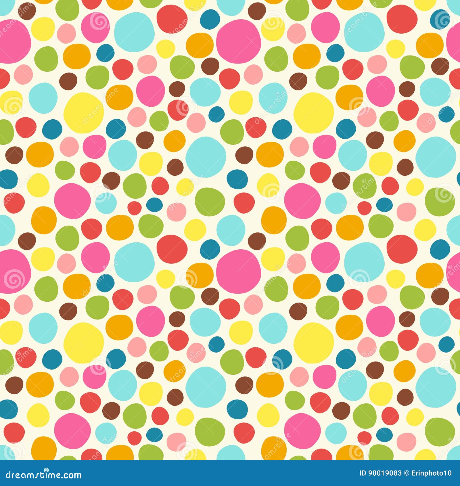 Seamless Pattern. Cute Polka Dot Texture Stock Vector - Illustration of ...