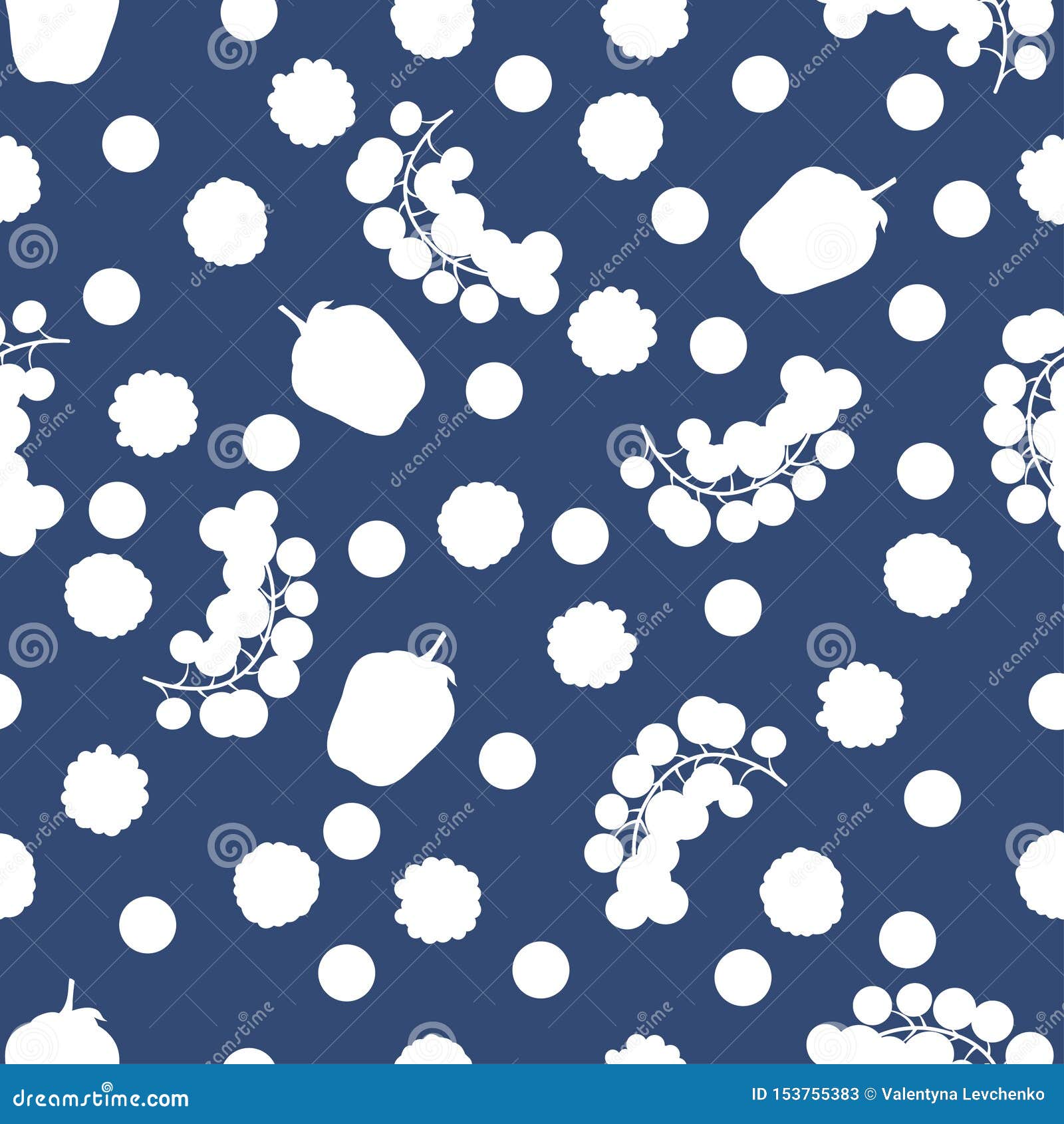 seamless pattern of realistic image of delicious ripe berries