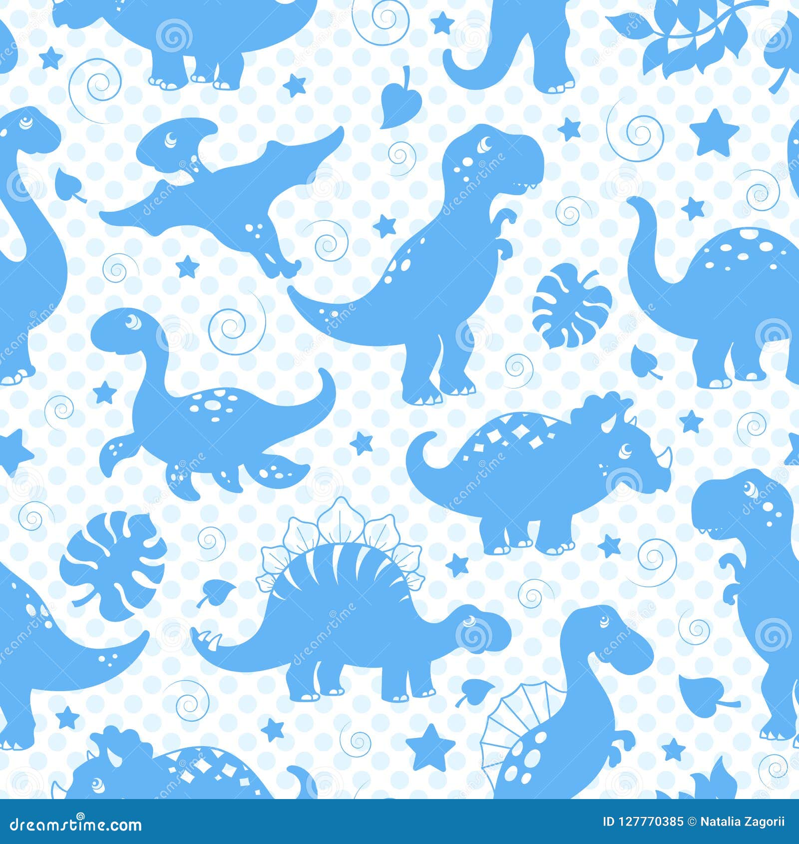 Download Seamless Illustration With Dinosaurs And Leaves Blue Silhouettes Icons On A Blue Background Polka Dot Stock Vector Illustration Of Lizard Pattern 127770385 3D SVG Files Ideas | SVG, Paper Crafts, SVG File