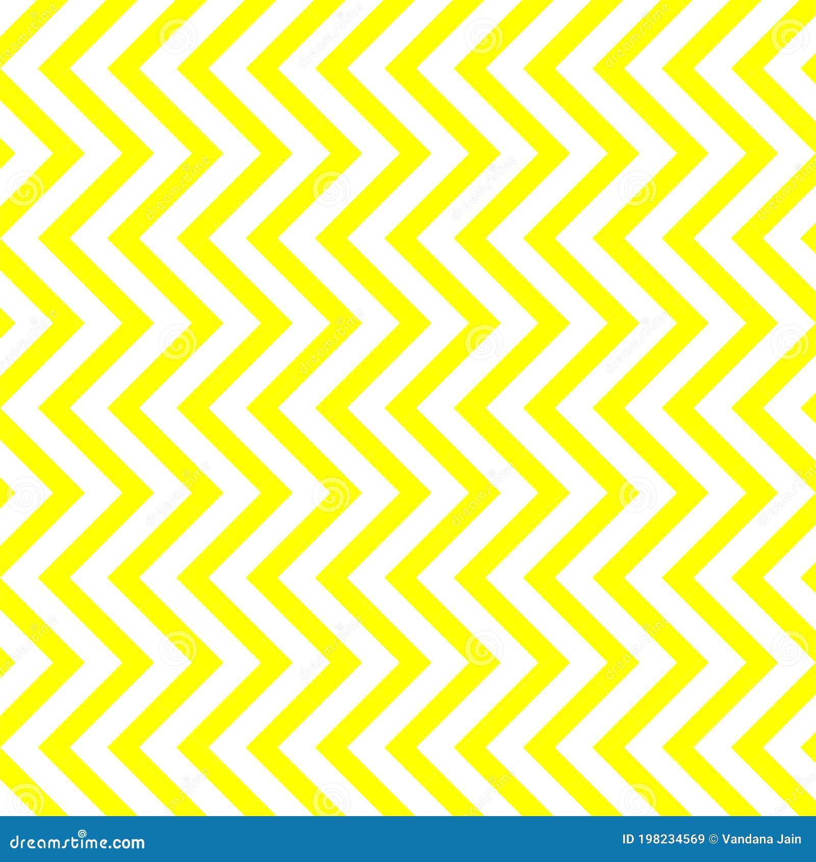 Yellow Blue Zig Zag Simple Pattern.Seamless Pattern with Fabric Texture