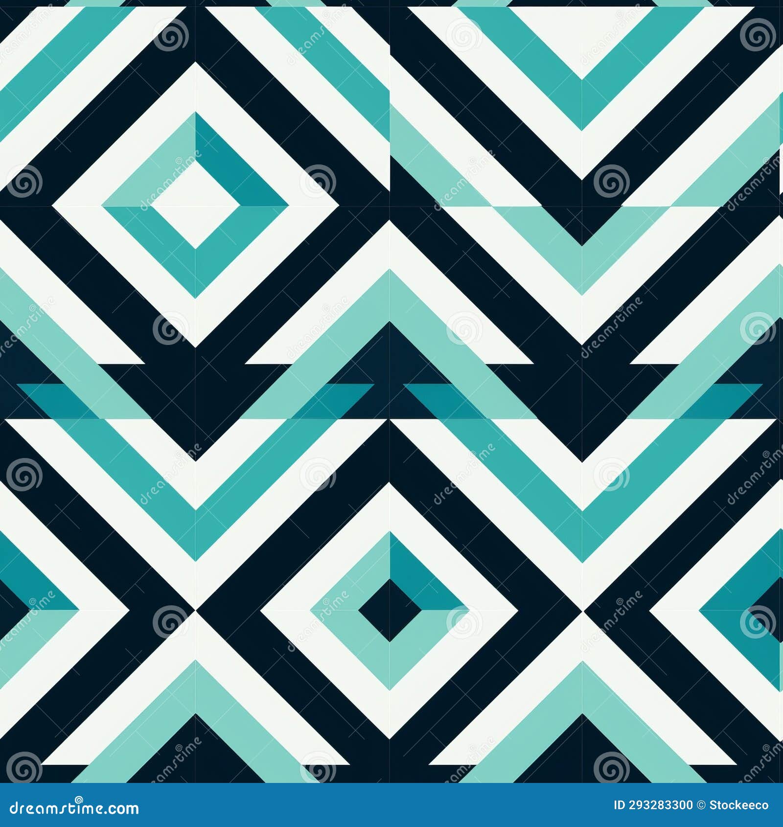 bold geometric pattern with chevrons and triangles