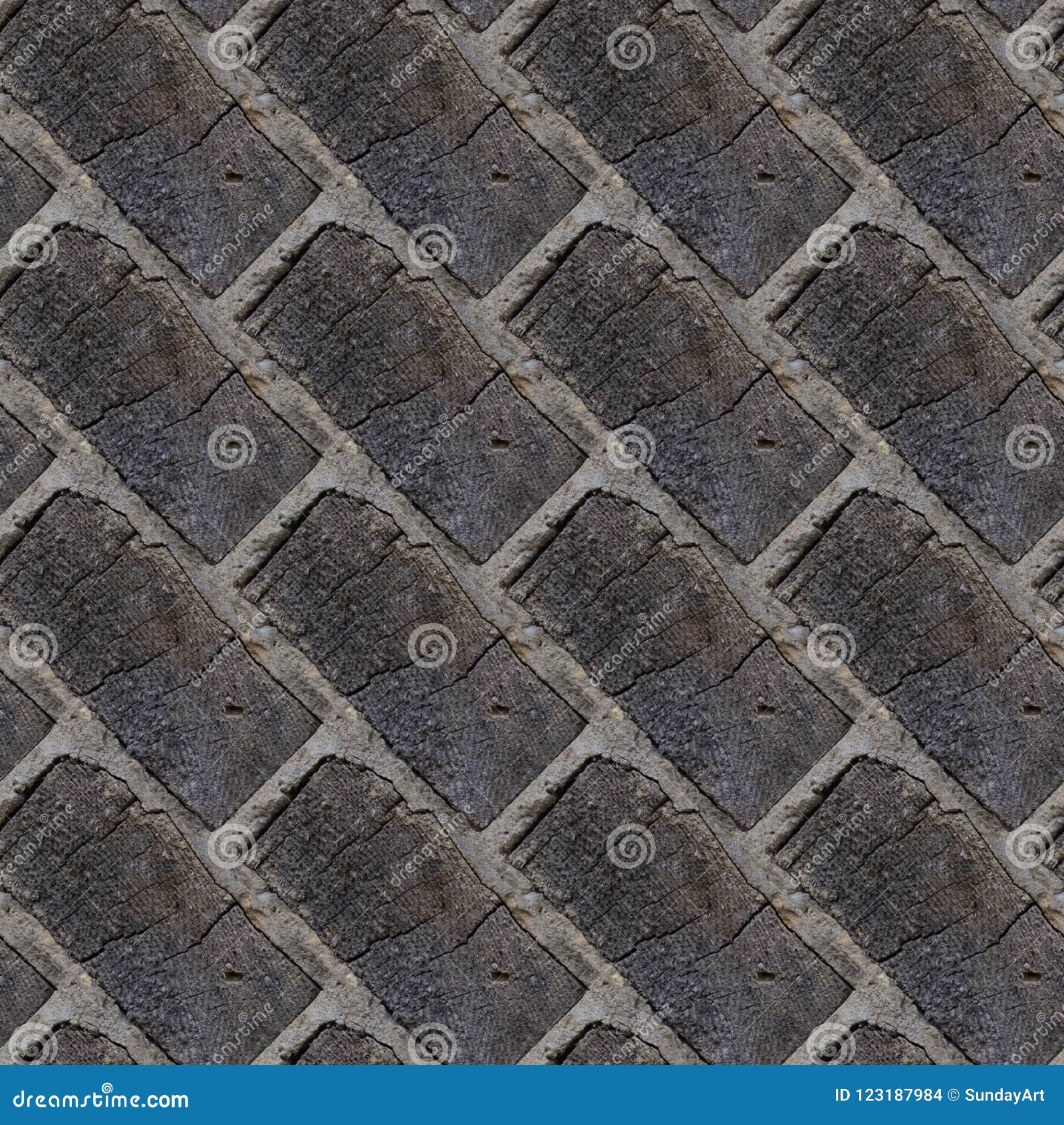 seamless pattern of wooden bricks wall