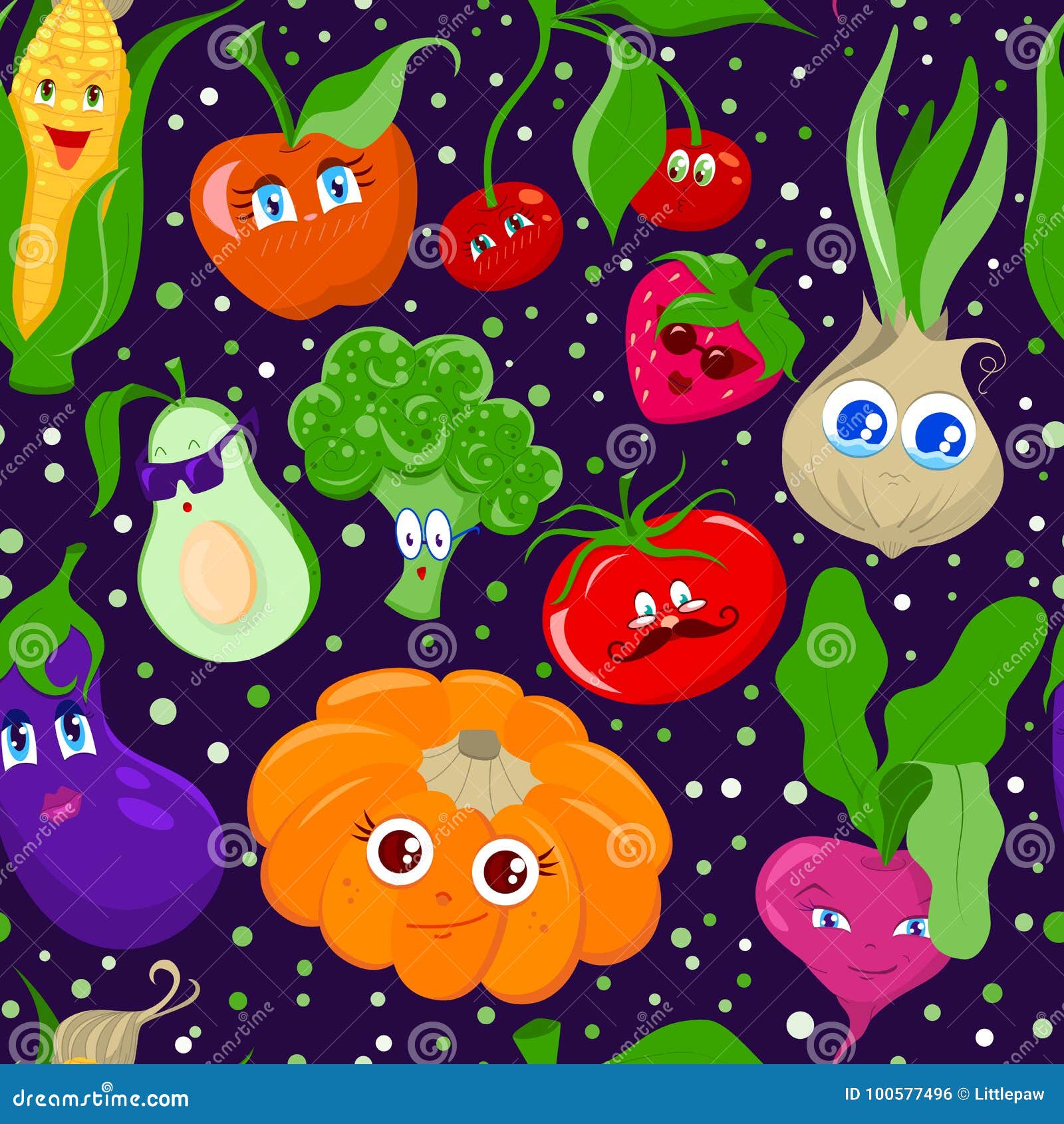 Seamless Pattern with Funny Cartoon Fruit and Vegetables. Texture for Wallpapers, Textile Design, Web Page Backgrounds Stock Vector - Illustration of character, color: 100577496 Seamless Pattern with Funny Cartoon Fruit and Vegetables. Texture for Wallpapers, Textile Design, Web Page Backgrounds Stock Vector - Illustration of character, color: 100577496