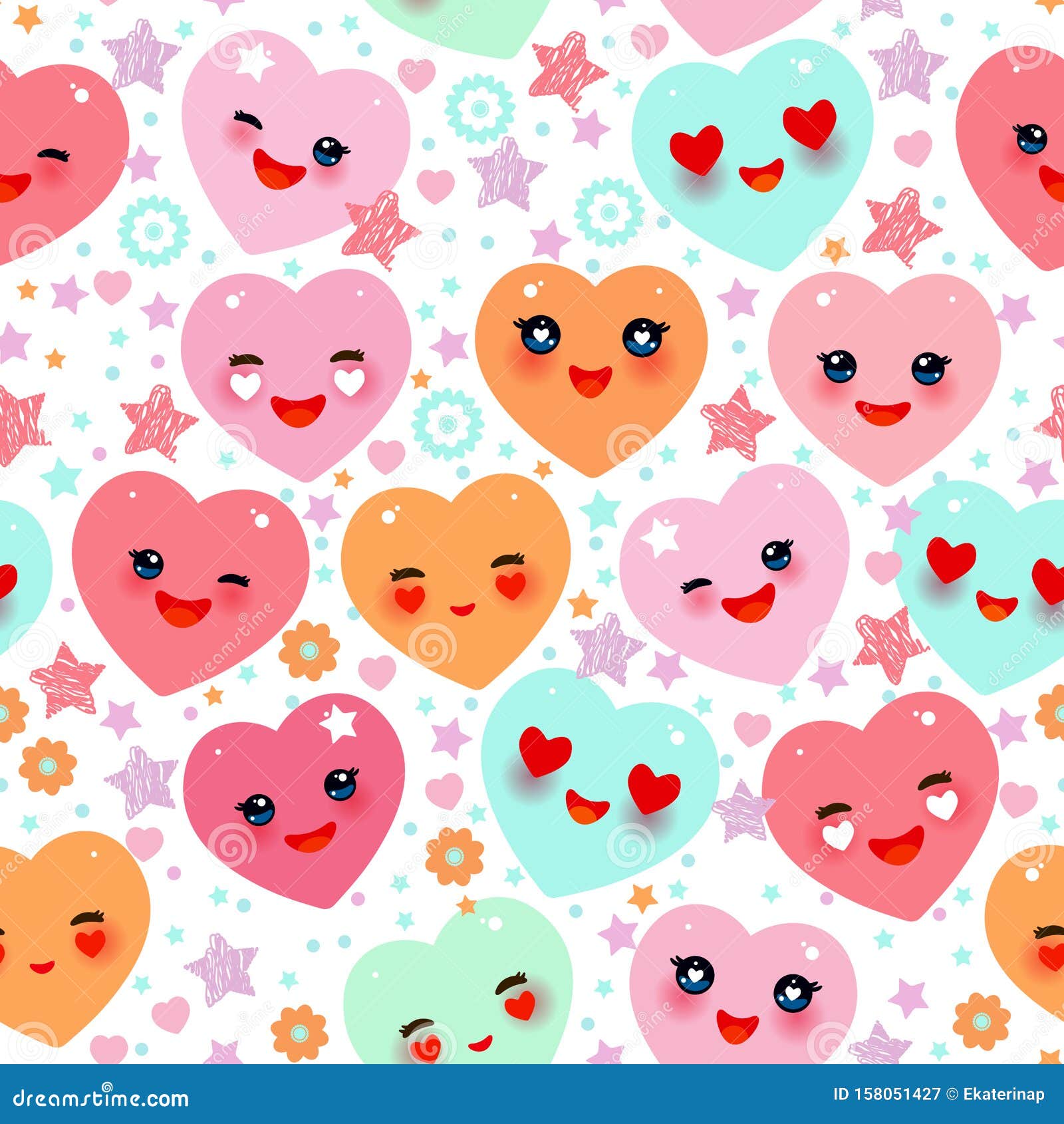 Cute Childish Bright Eye Catching Valentines Stock Vector Royalty Free  1520366807  Shutterstock