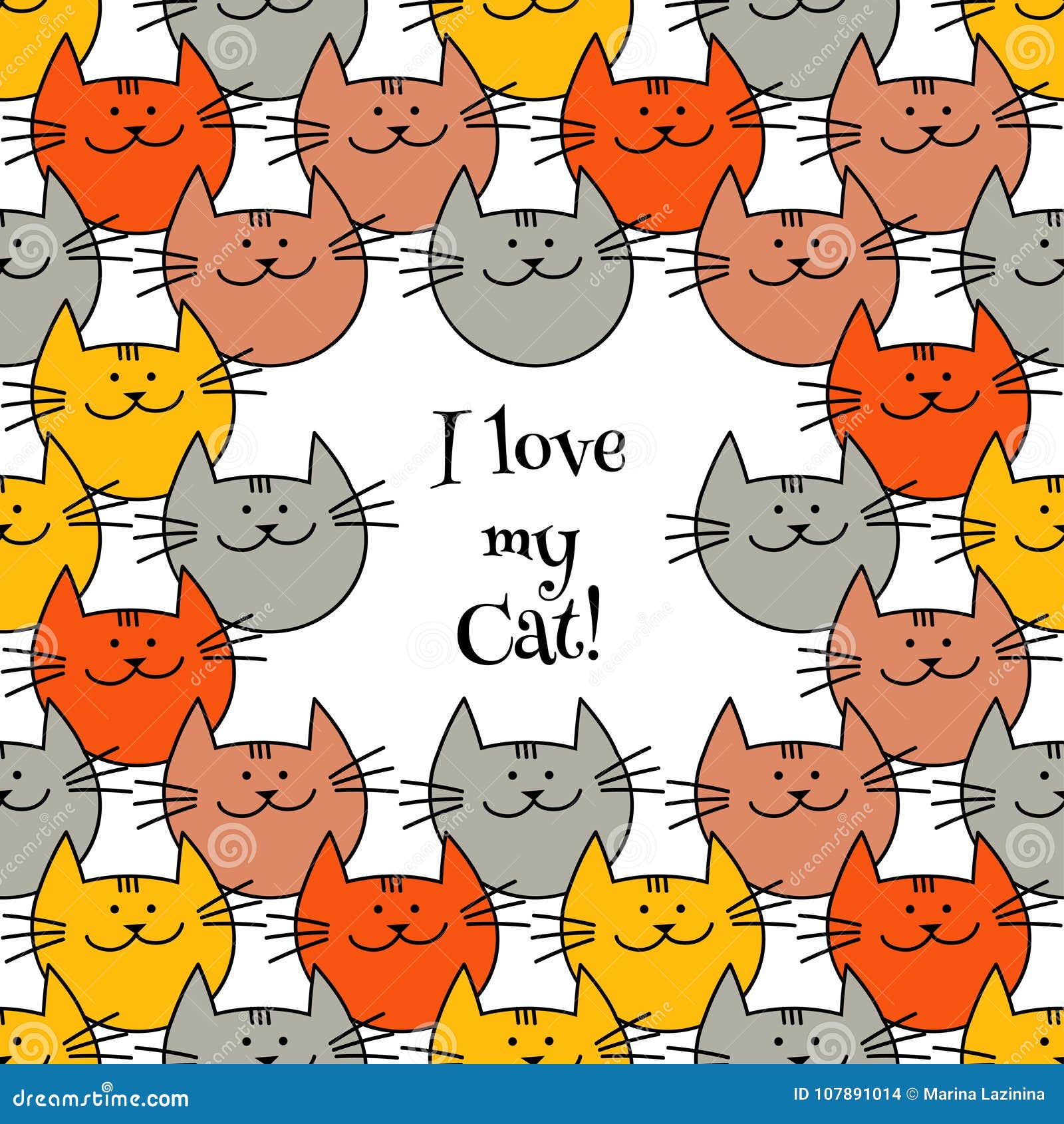 Seamless Pattern with Hipster Cute Cats. Funny Lovely Cats. Cloth Design, Wallpaper Stock Illustration - Illustration of drawing, carpet: 107891014 Seamless Pattern with Hipster Cute Cats. Funny Lovely Cats. Cloth Design, Wallpaper Stock Illustration - Illustration of drawing, carpet: 107891014