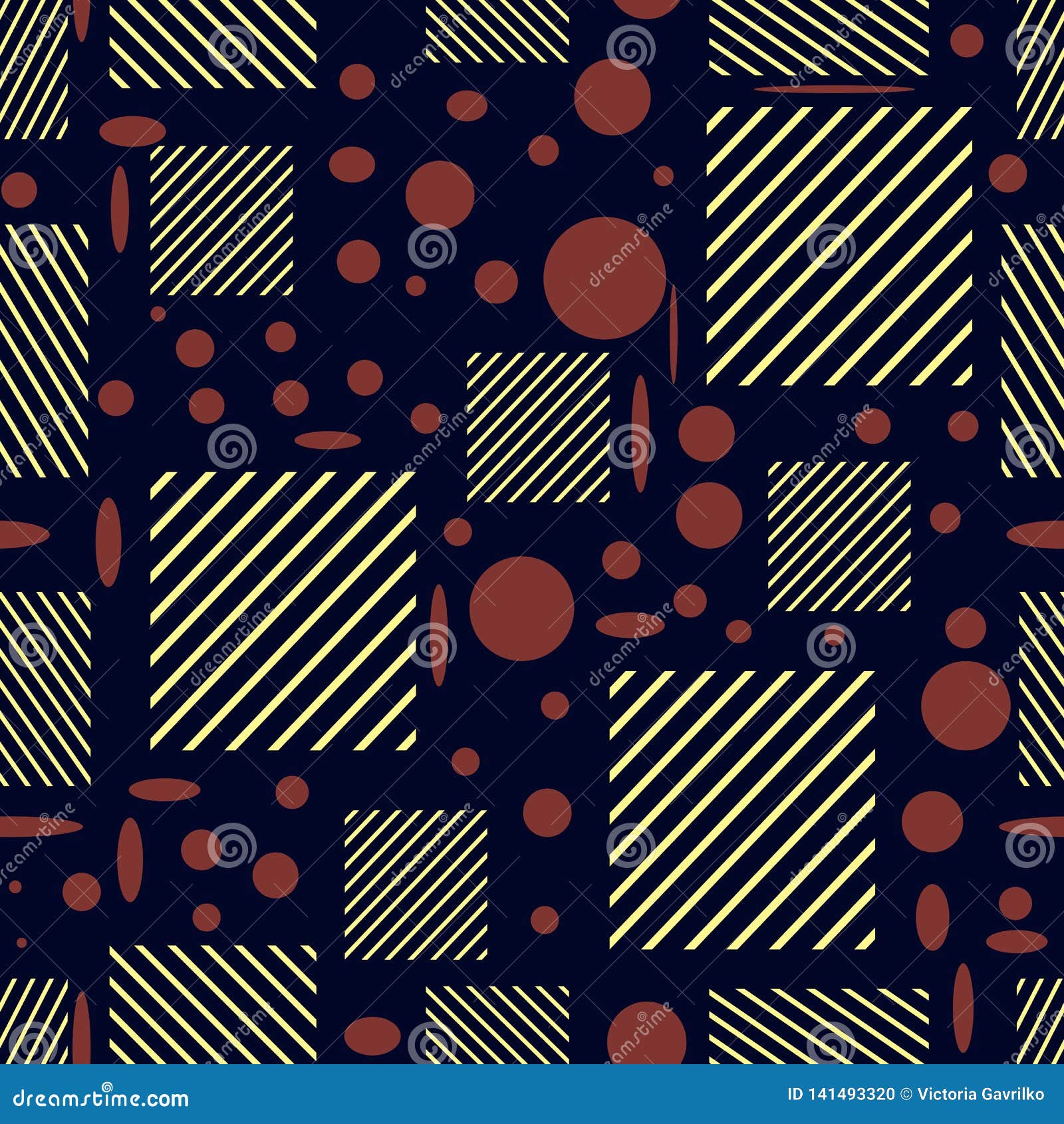 seamless pattern with the image of burgundy and white geometric s.