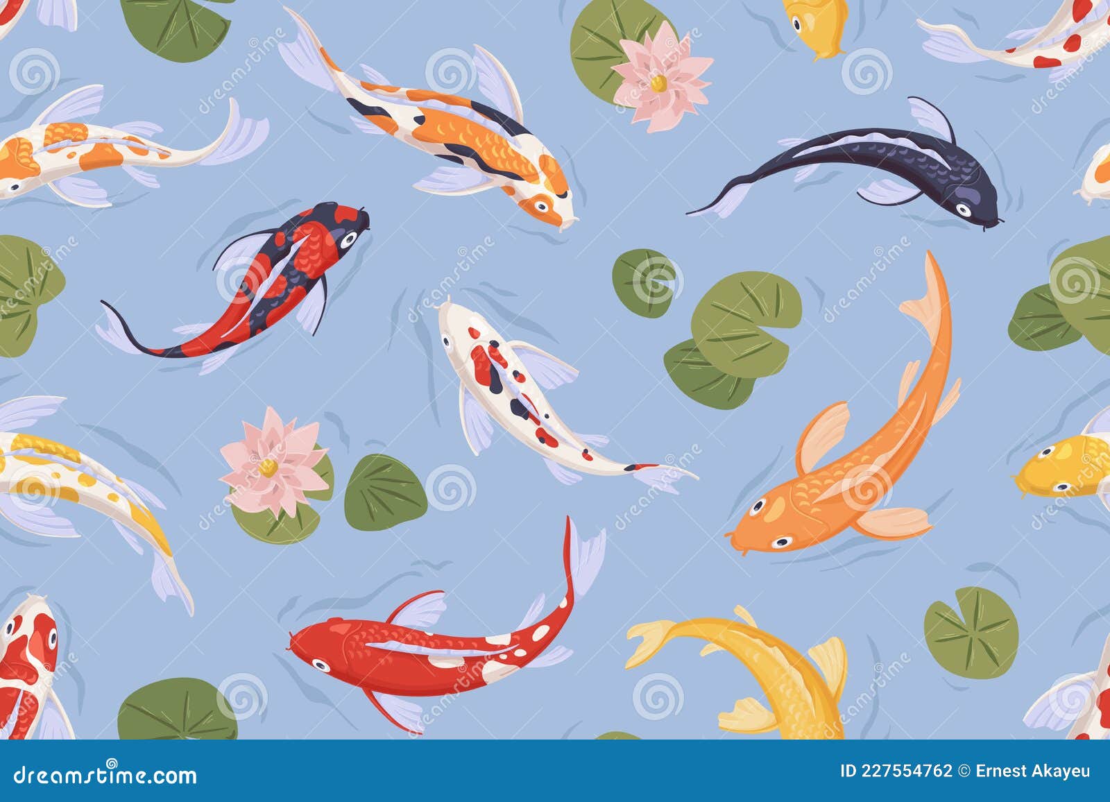 Premium Vector  Koi fish illustration japanese carp and colorful oriental  koi in asia set of chinese goldfish and traditional fishery isolated  background.