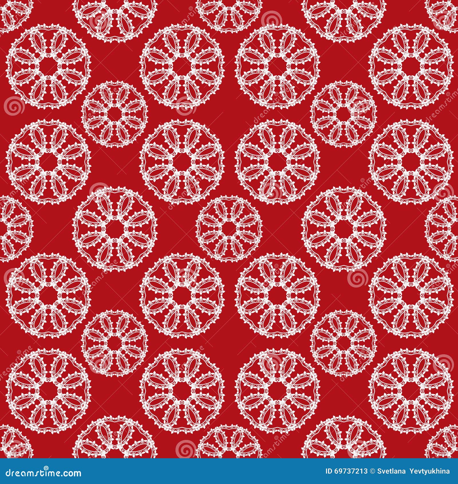 Seamless Pattern Lace Texture , Red Background Stock Illustration