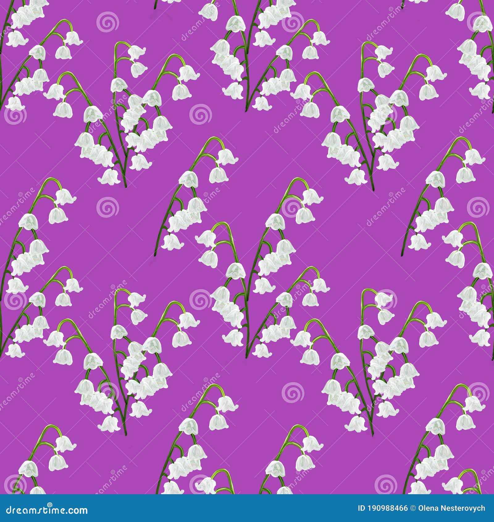 Seamless Pattern Lily Valley Stock Photos Free & RoyaltyFree Stock