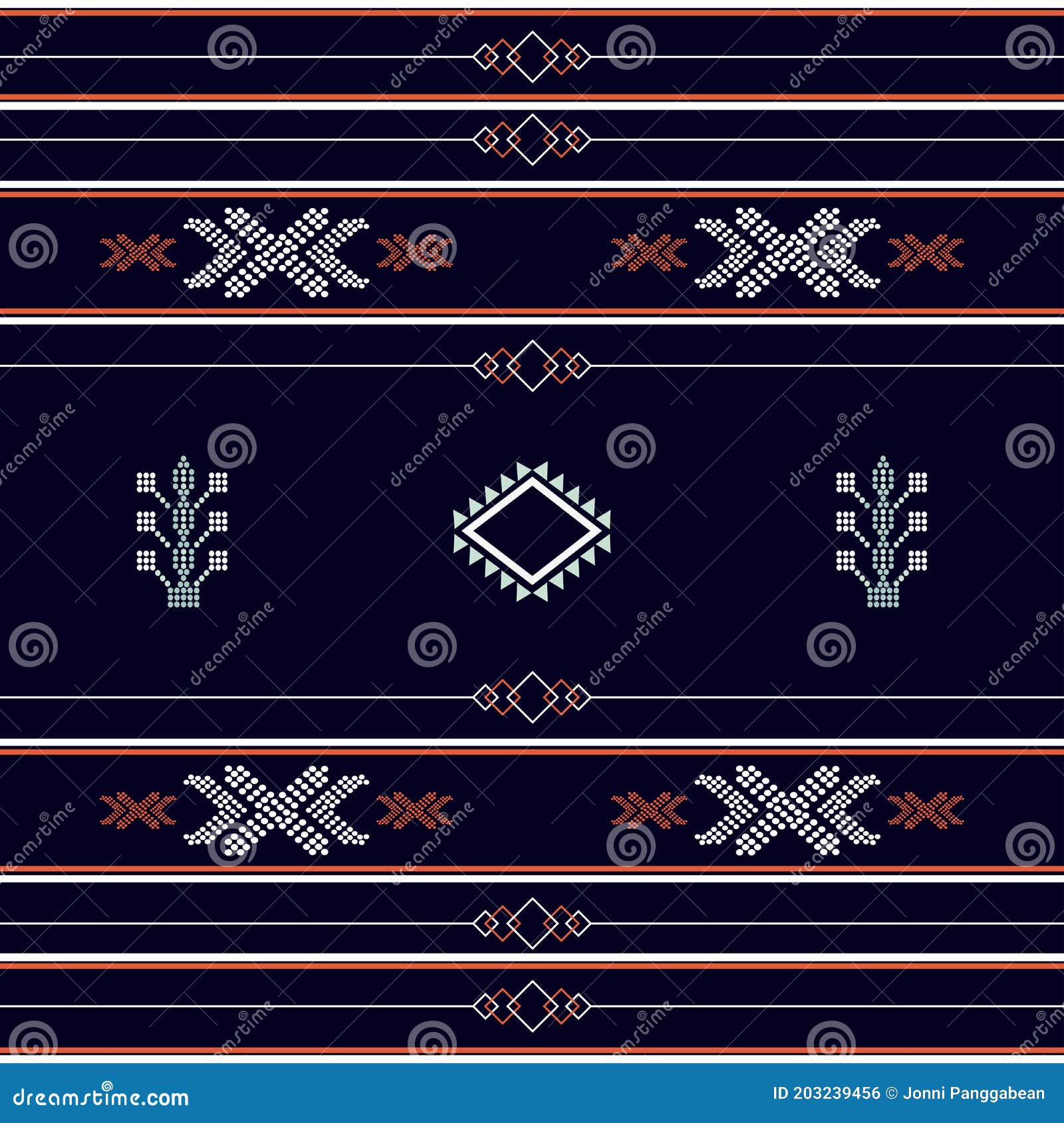 seamless pattern with motif aztec tribal geometric s