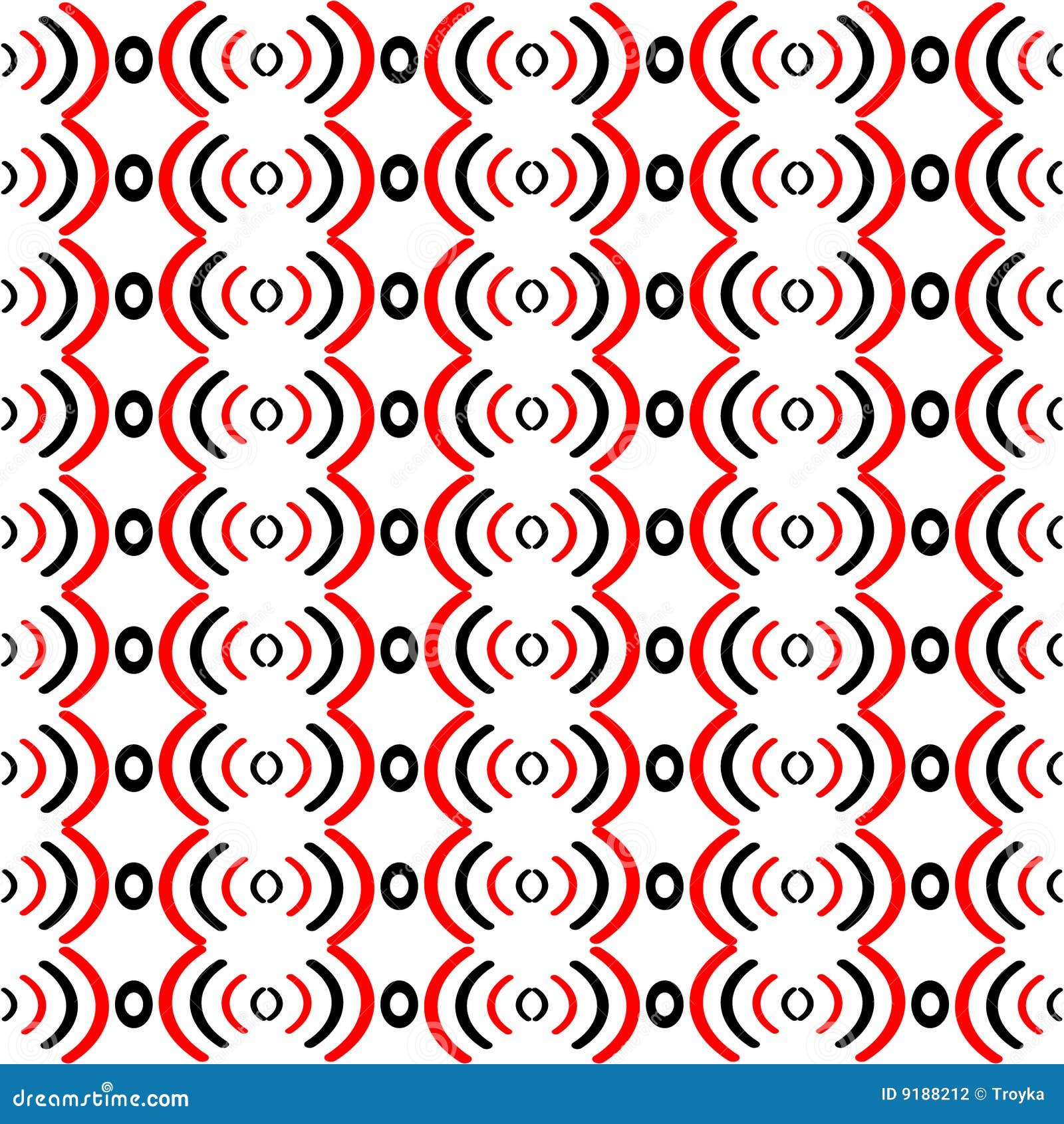 Seamless Pattern Red-black-white. Stock Vector - Illustration of