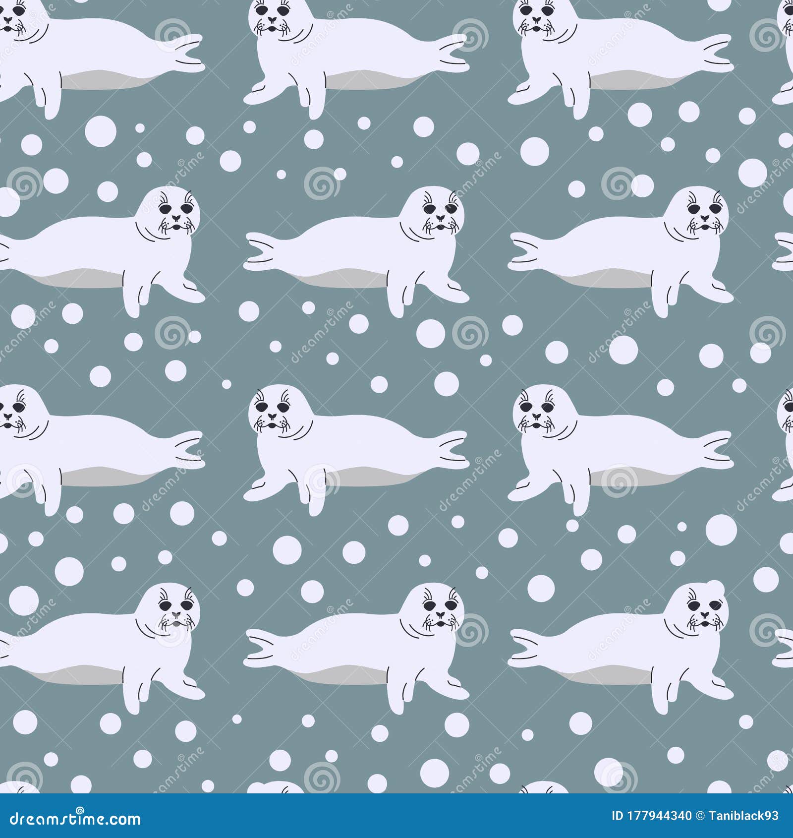 Seamless Pattern with Seal Pups and Snowflakes. Vector Illustration of Lying Seal Animal in a Flat Style Stock Vector - Illustration of drawing, ornament: 177944340 Seamless Pattern with Seal Pups and Snowflakes. Vector Illustration of Lying Seal Animal in a Flat Style Stock Vector - Illustration of drawing, ornament: 177944340