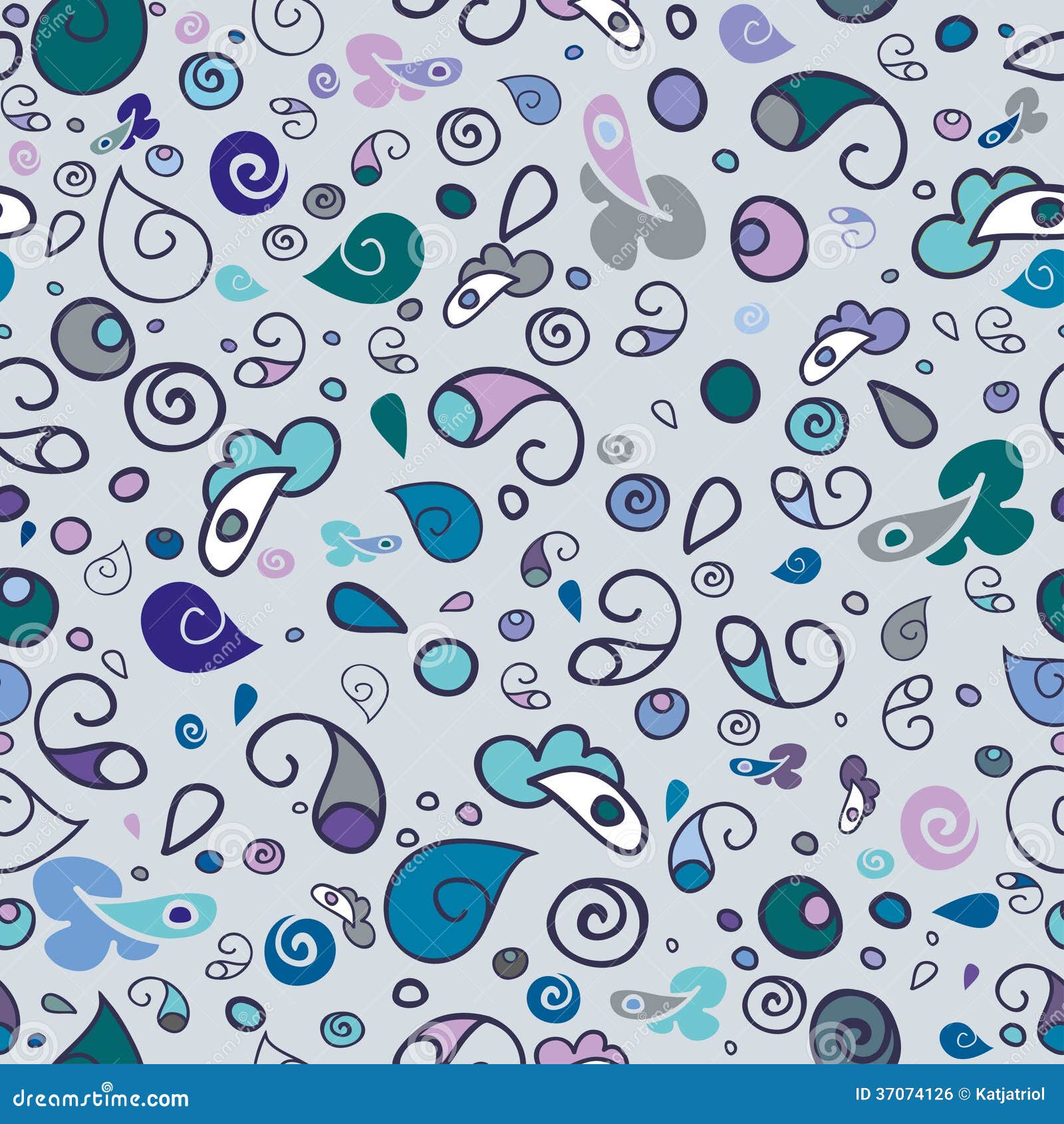 Seamless pattern sealife stock vector. Illustration of wallpaper - 37074126