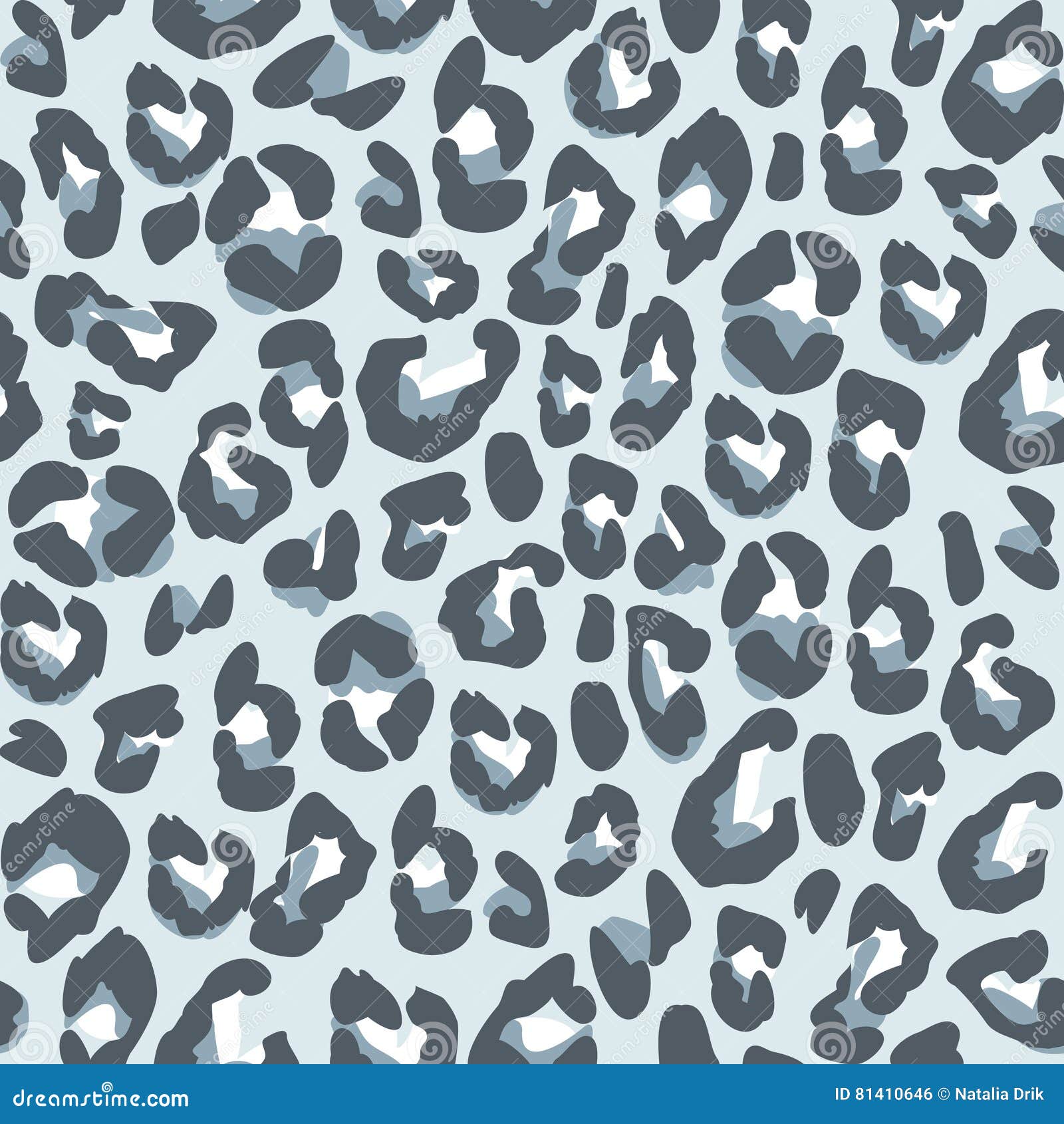 Download Seamless Pattern Skin Of A Snow Leopard Stock Vector ...