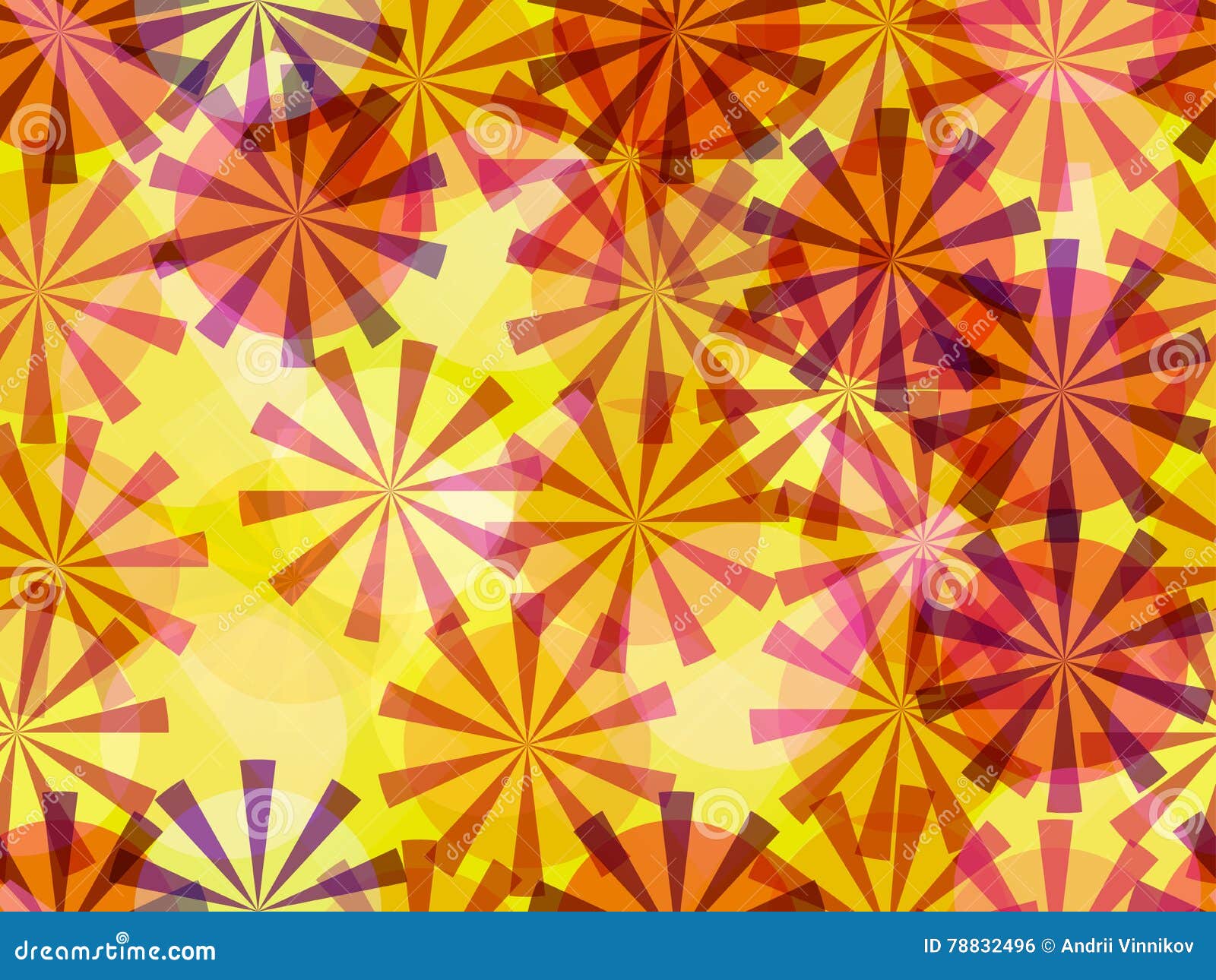Seamless Pattern Of Transparent Geometric Shapes. A Set Of Abstract
