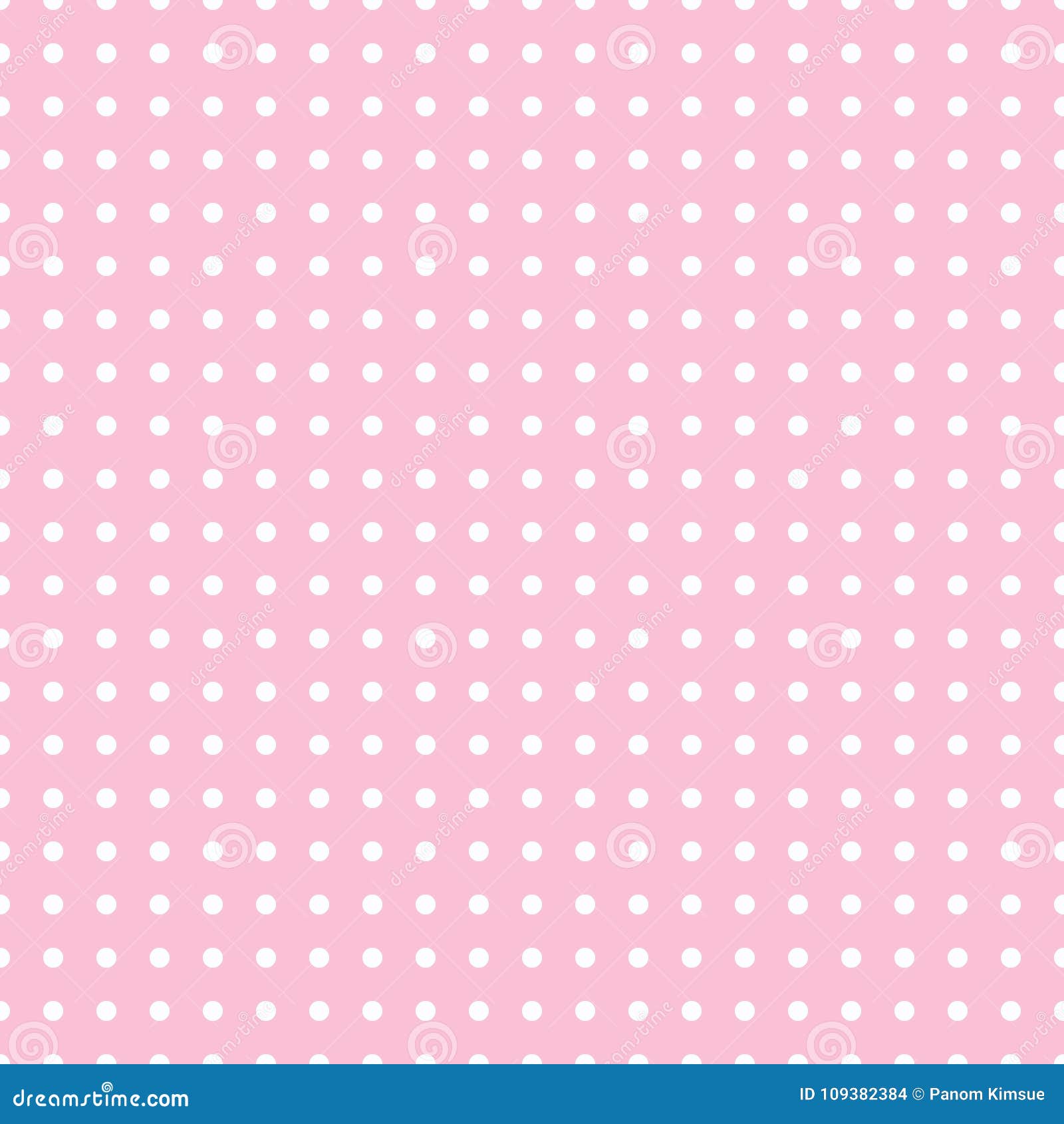 Seamless Pattern Vector With White Polka Dots On Pink Color