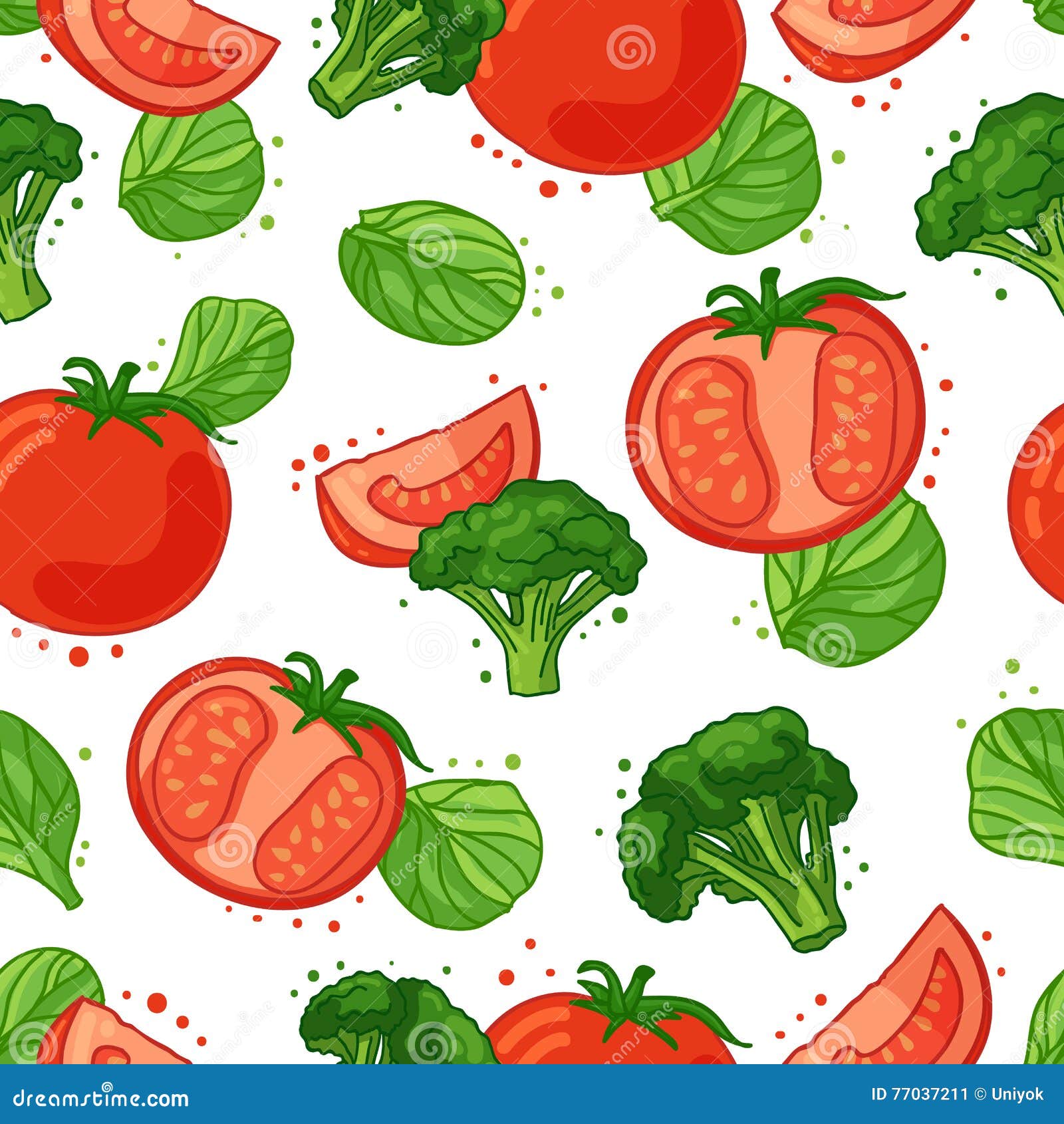 Seamless Pattern with Vegetable Decoration. Wallpaper with a Pattern of