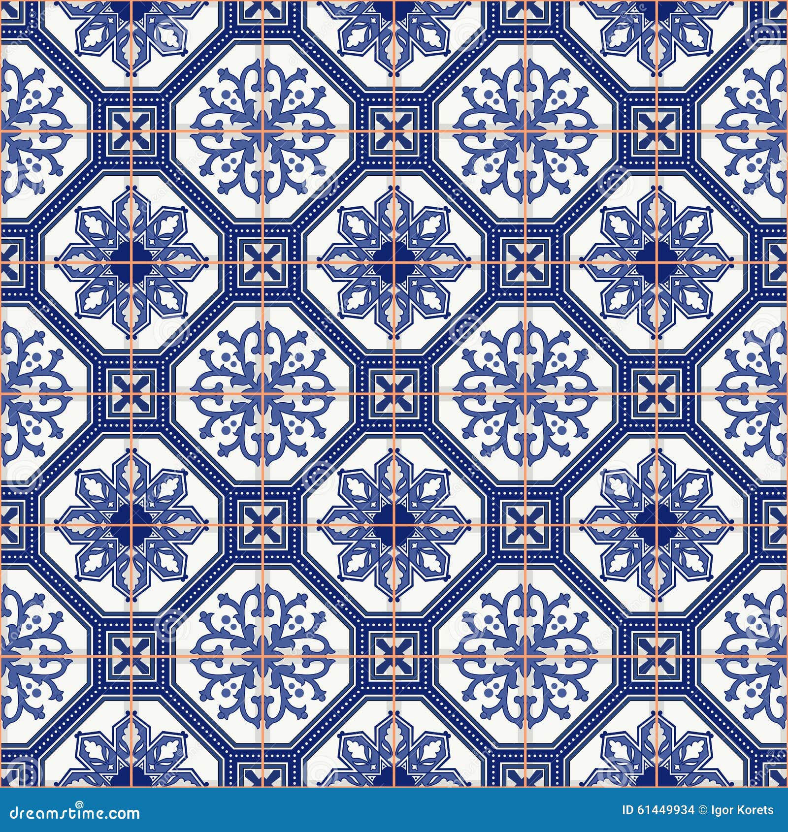 seamless pattern white moroccan, portuguese tiles, azulejo, ornaments.