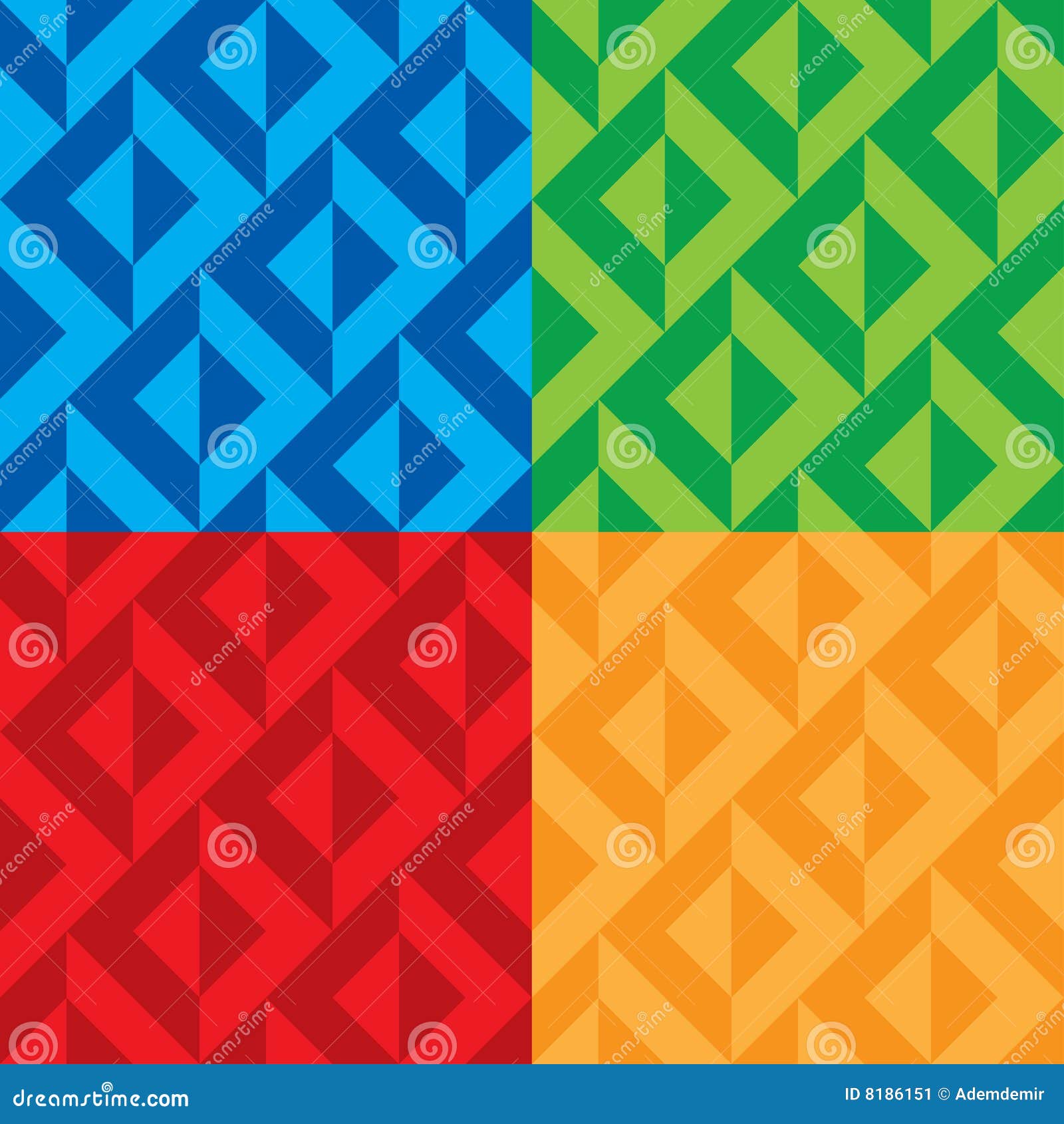 Seamless patterns vector stock vector. Illustration of colorful - 8186151