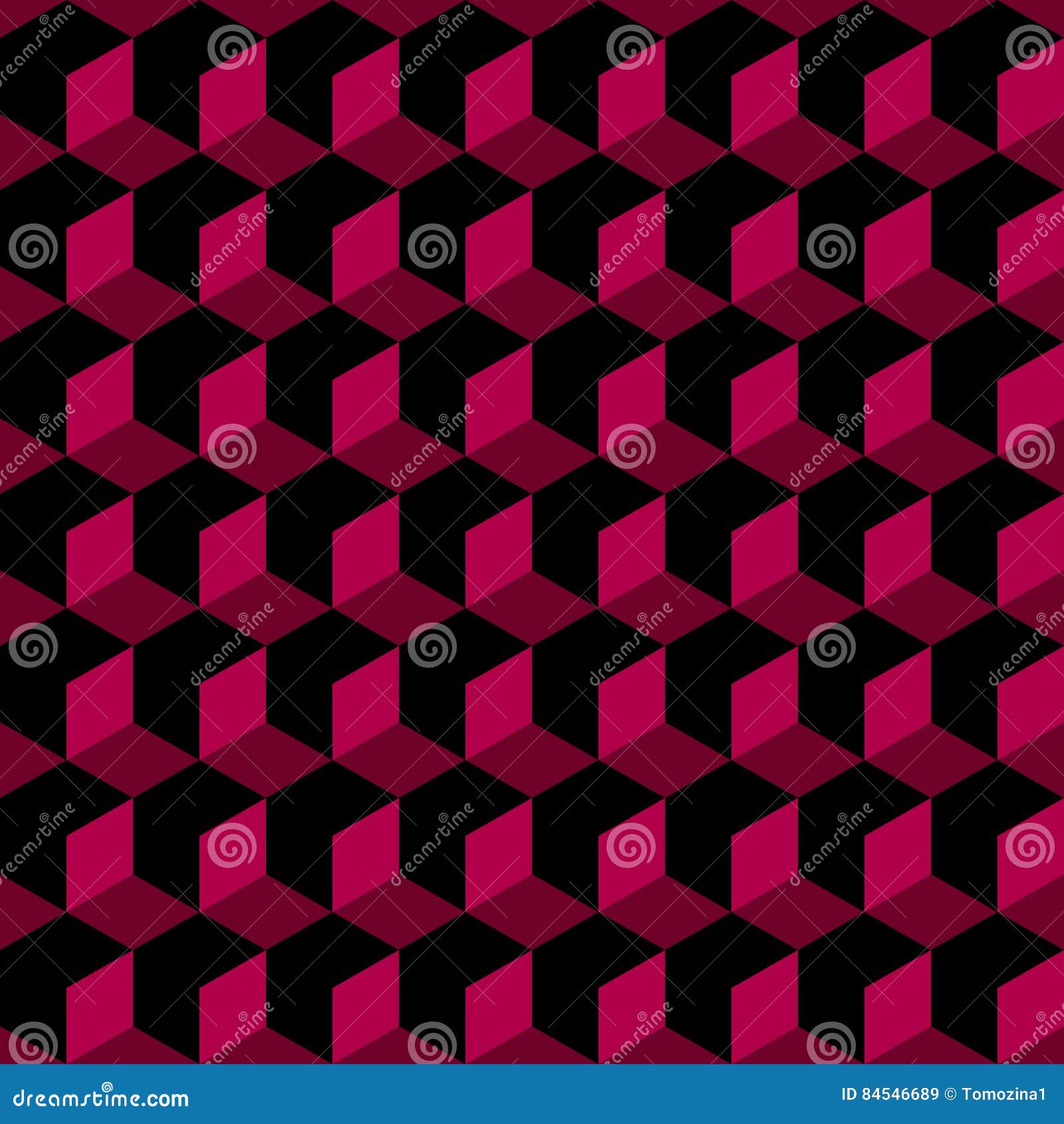 Seamless Pink and Black Pattern Stock Vector Illustration of graphic