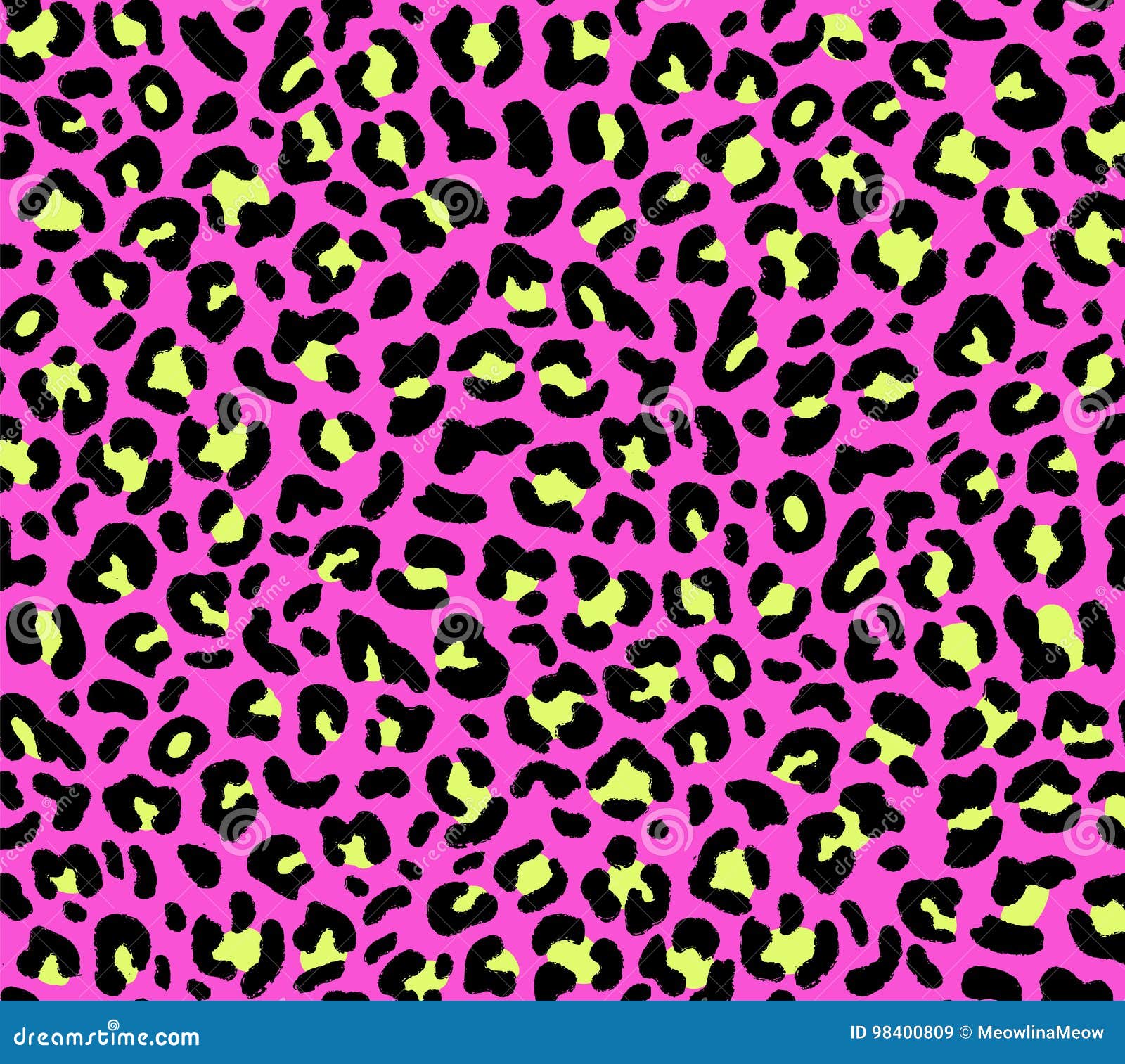 Seamless Pink Leopard Pattern Stock Vector - Illustration of multicolor ...