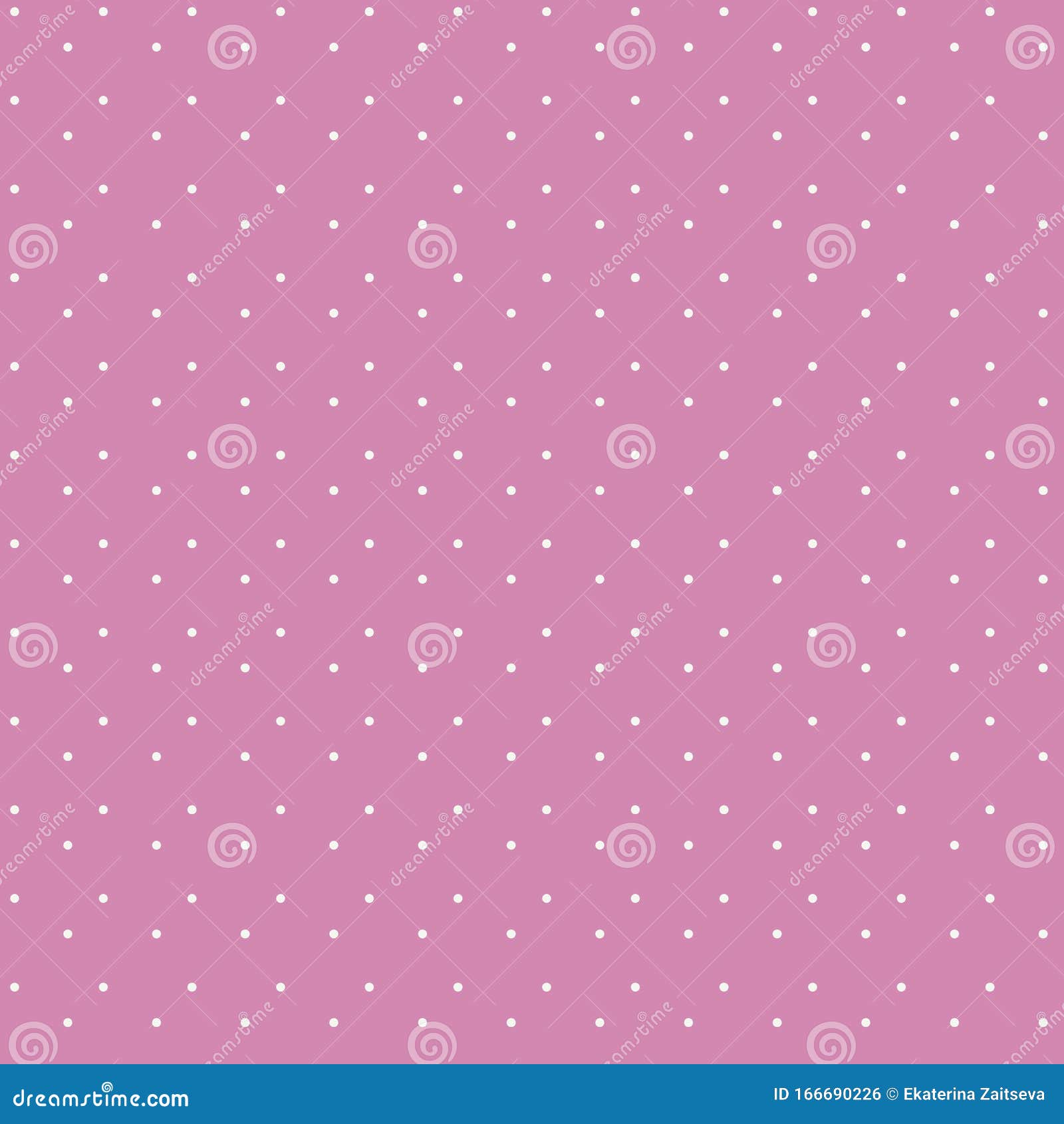 Seamless Pink Light Light Vector Retro Pattern with Small White Circles