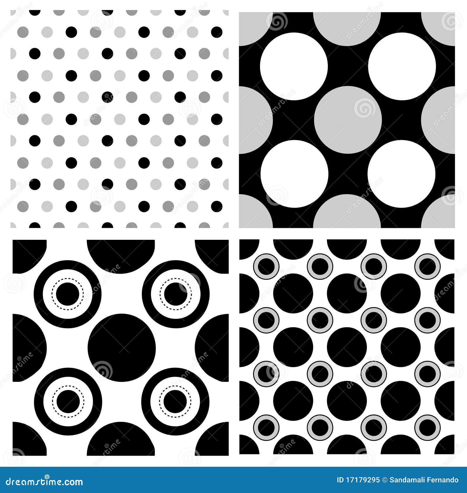 Seamless polka dots stock vector. Illustration of elements 17179295