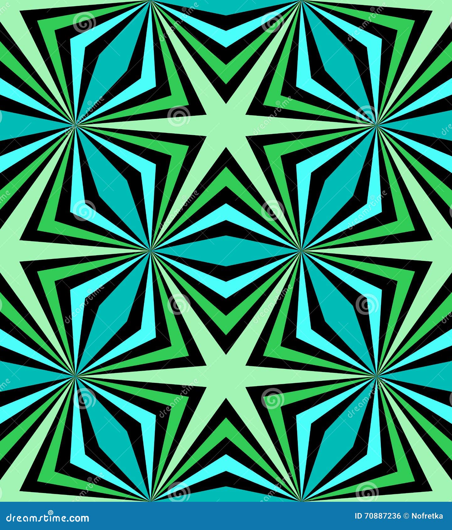Seamless Polygonal Blue and Green Pattern. Geometric Abstract
