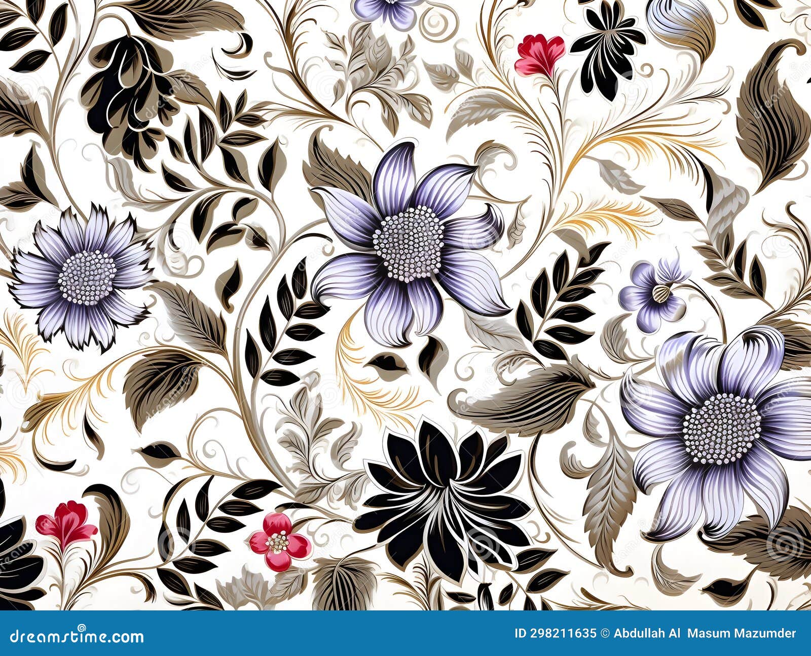 Seamless Printing Pattern Design, Printing Pattern for Clothing