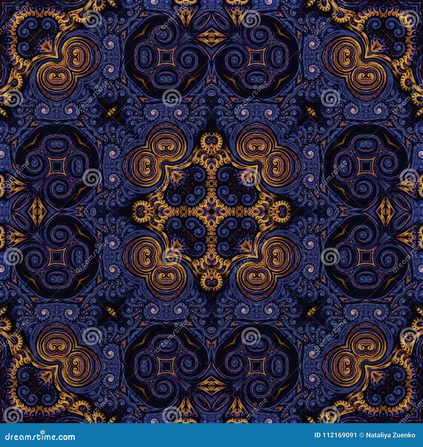 seamless raster pattern in oriental style flower psychedelic mosaic pattern for wallpaper, backgrounds, decor for tapestries. psyc
