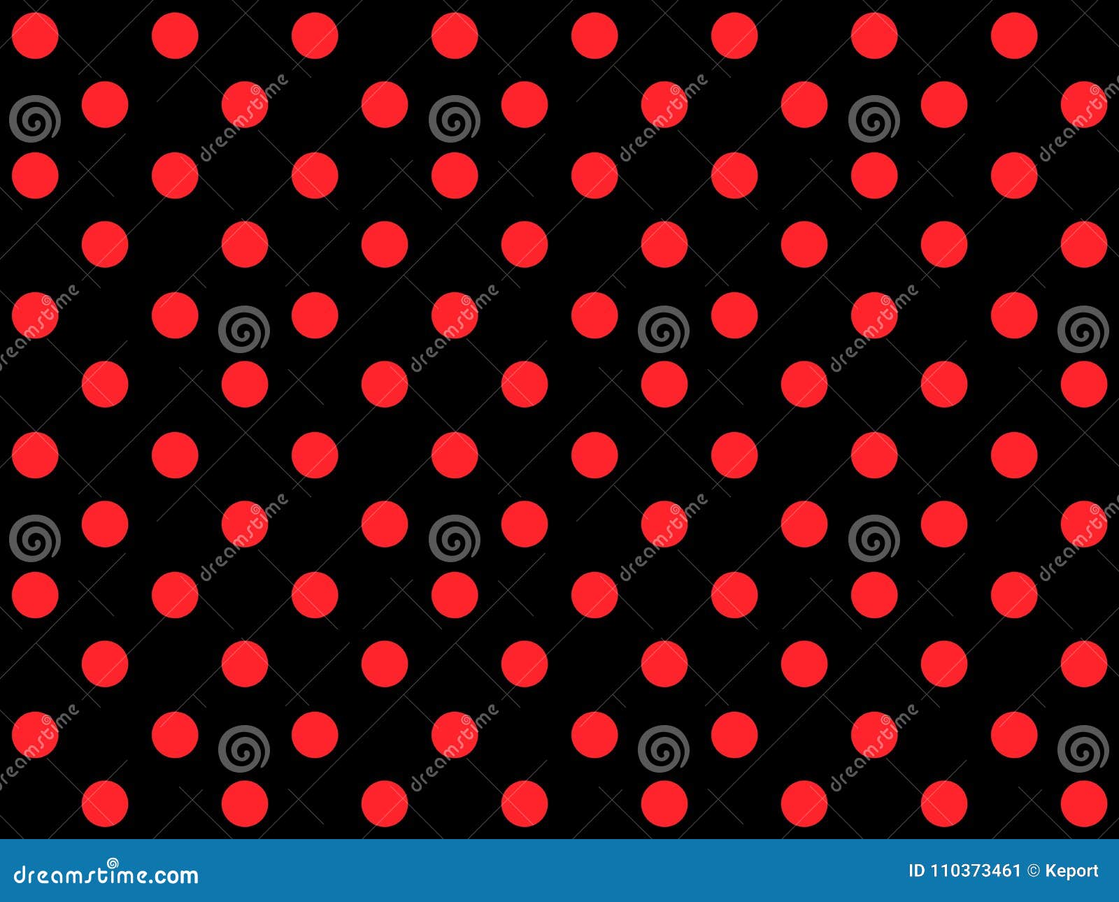 Polka Dot Background Red Black Stock Illustration