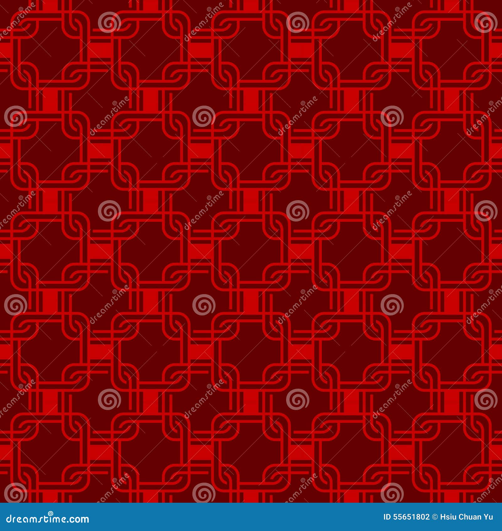 Seamless Red Chinese Style Arranged in a Crisscross Square Pattern ...