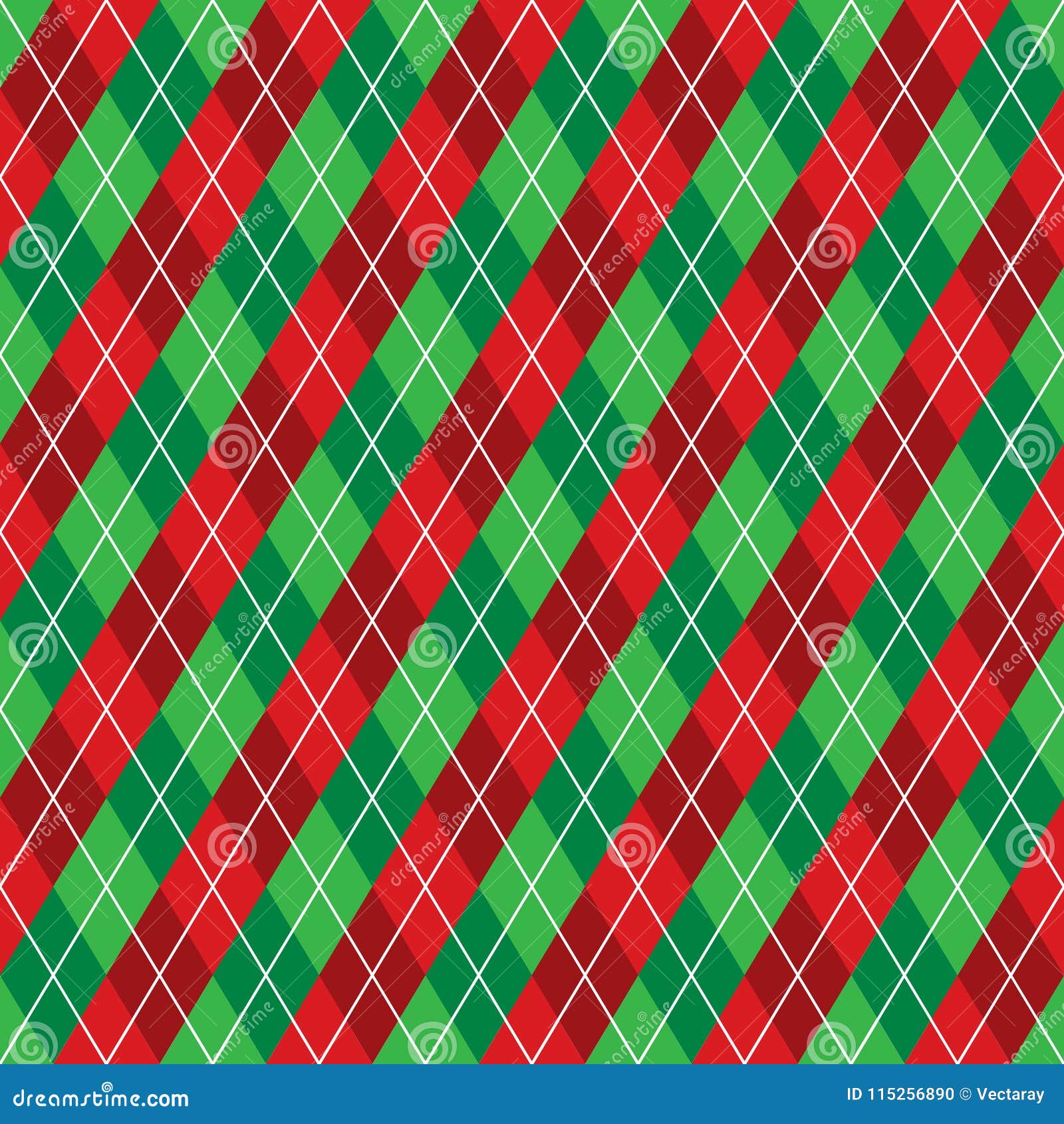 seamless red and green argyle christmas wrapping paper pattern.