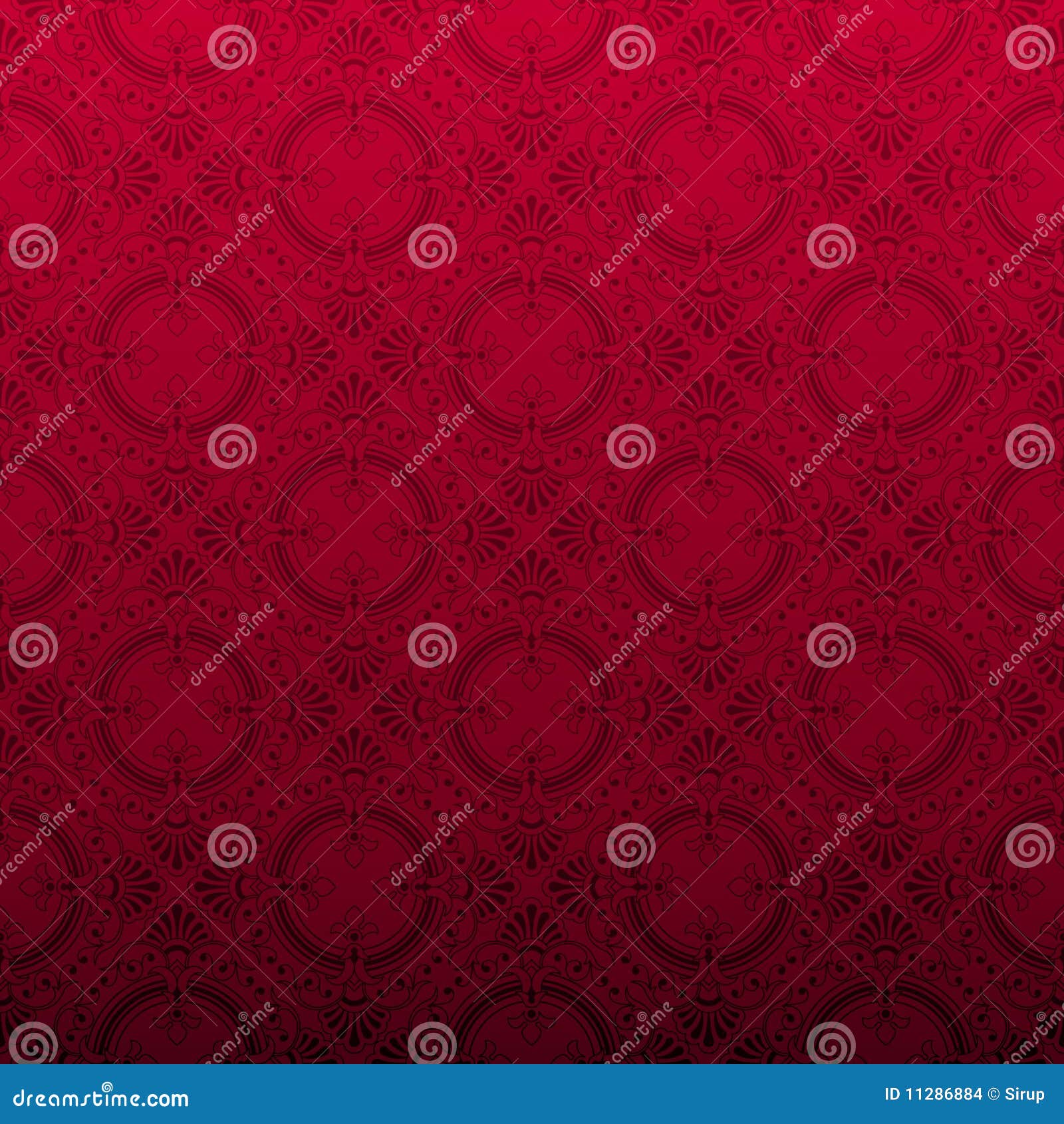 Seamless Red Ornamental Background Stock Vector Illustration of