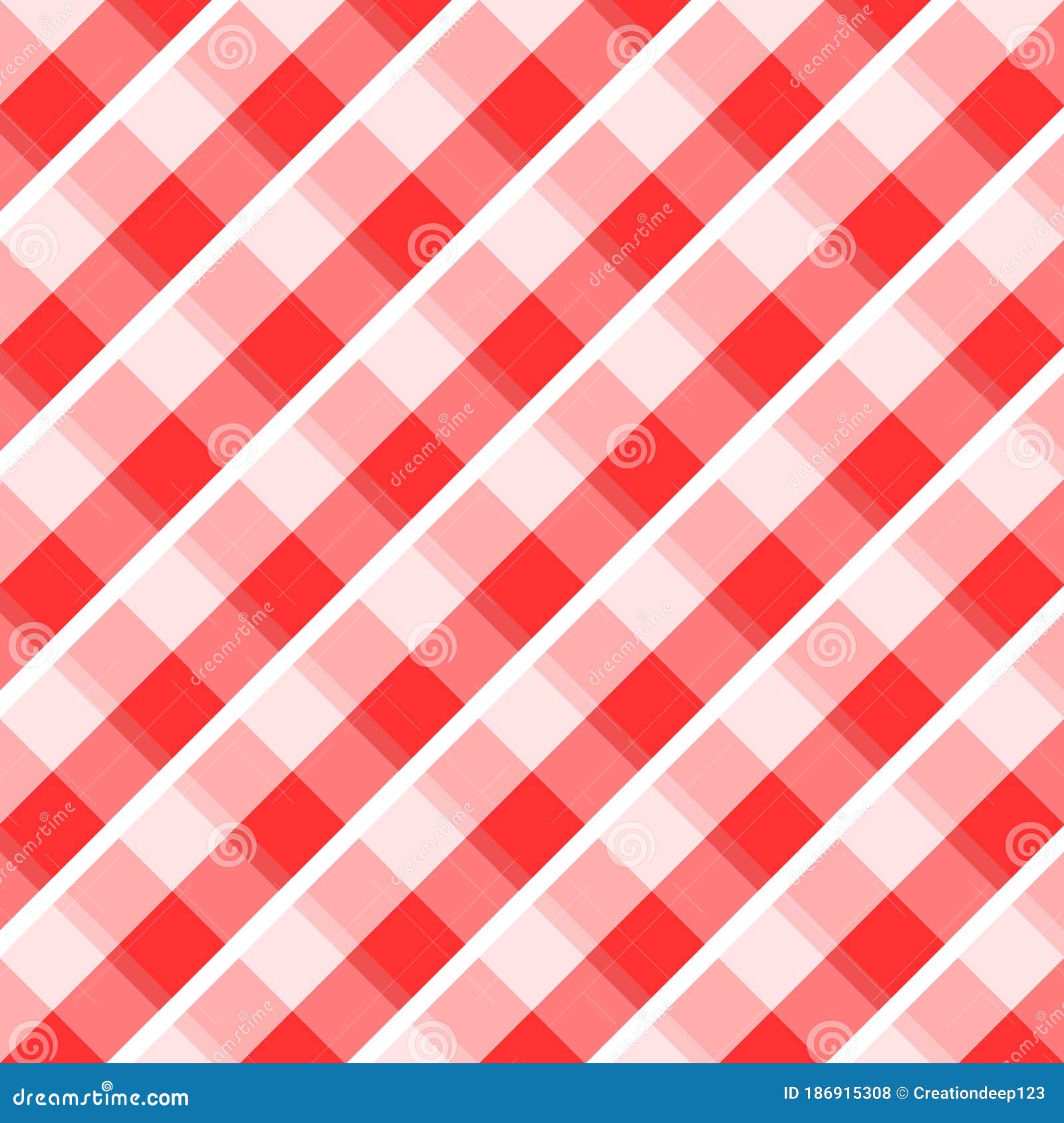 Seamless Red and White Tablecloth Pattern Stock Illustration ...