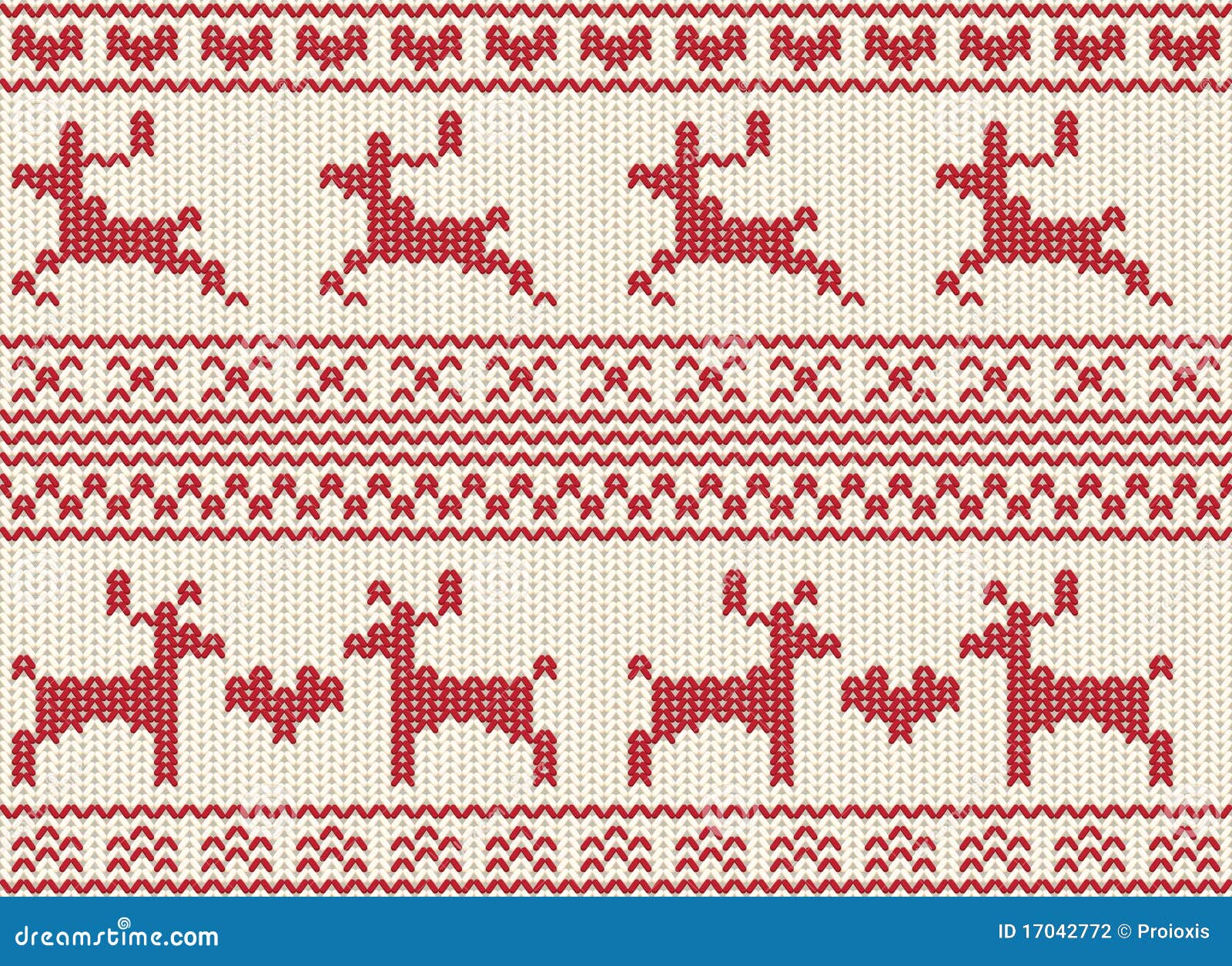 Reindeer Knitting Pattern Chart