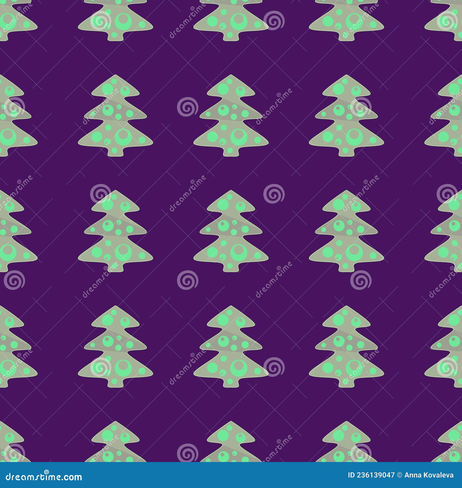 Seamless Repeating Image of a Christmas Tree. Repeating Patterns with ...