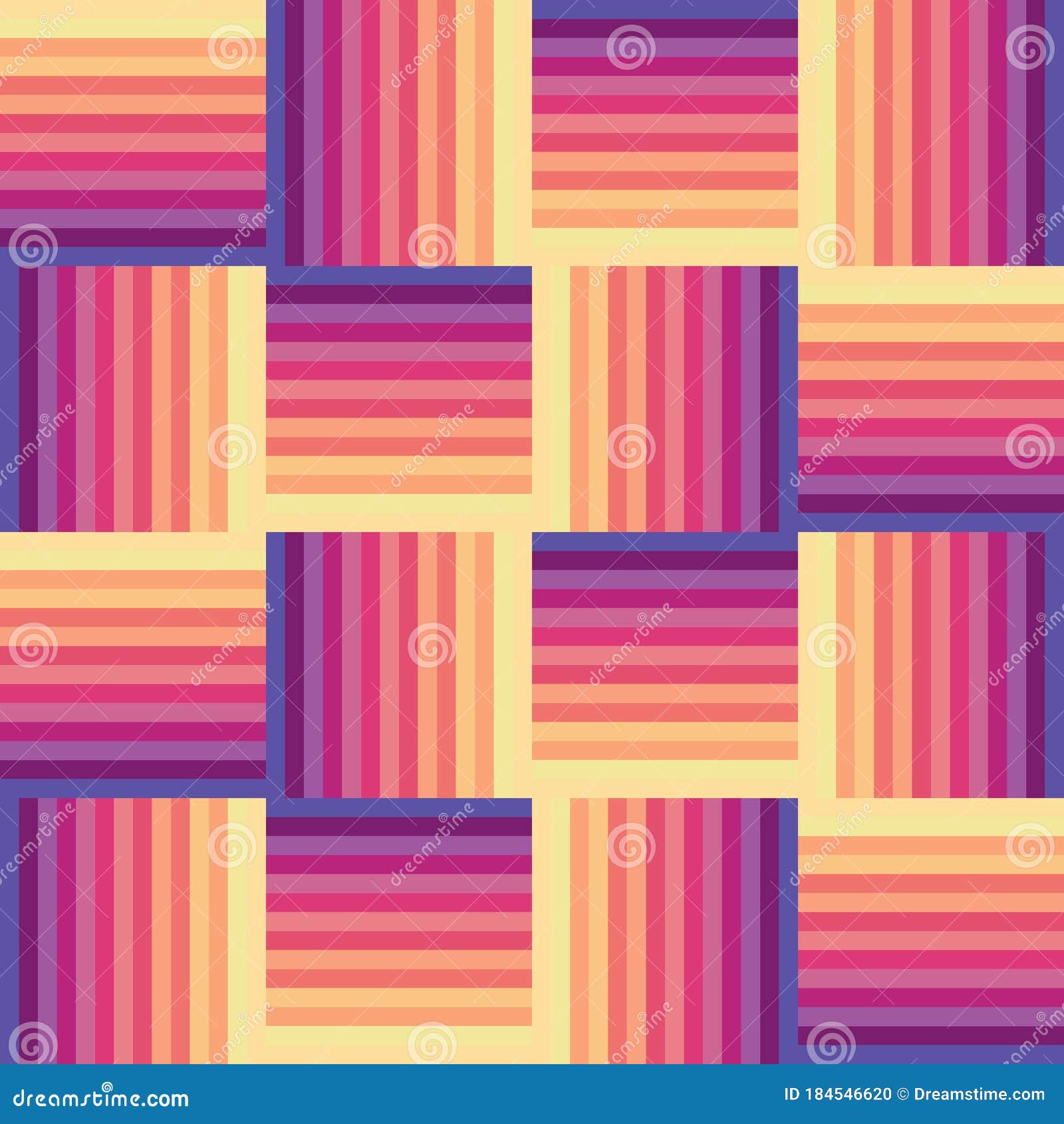 Seamless Repeating Pattern of Stripes Stock Illustration Illustration