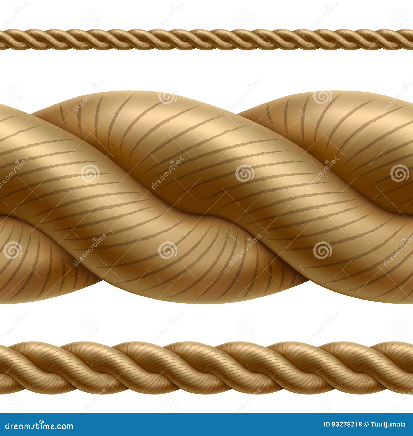 Seamless Brown Rope Texture Stock Illustrations – 870 Seamless