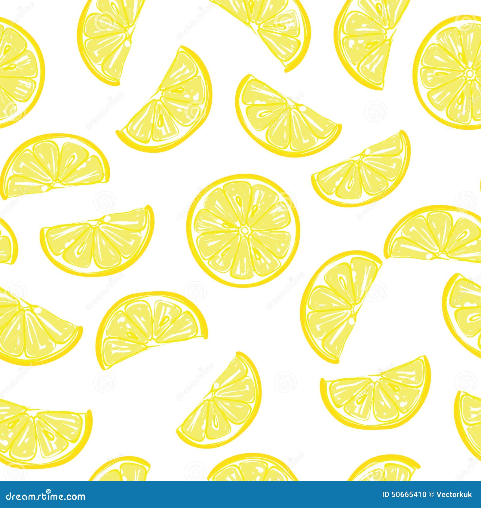 Seamless Sliced Lemon Pattern Stock Vector - Illustration of health ...