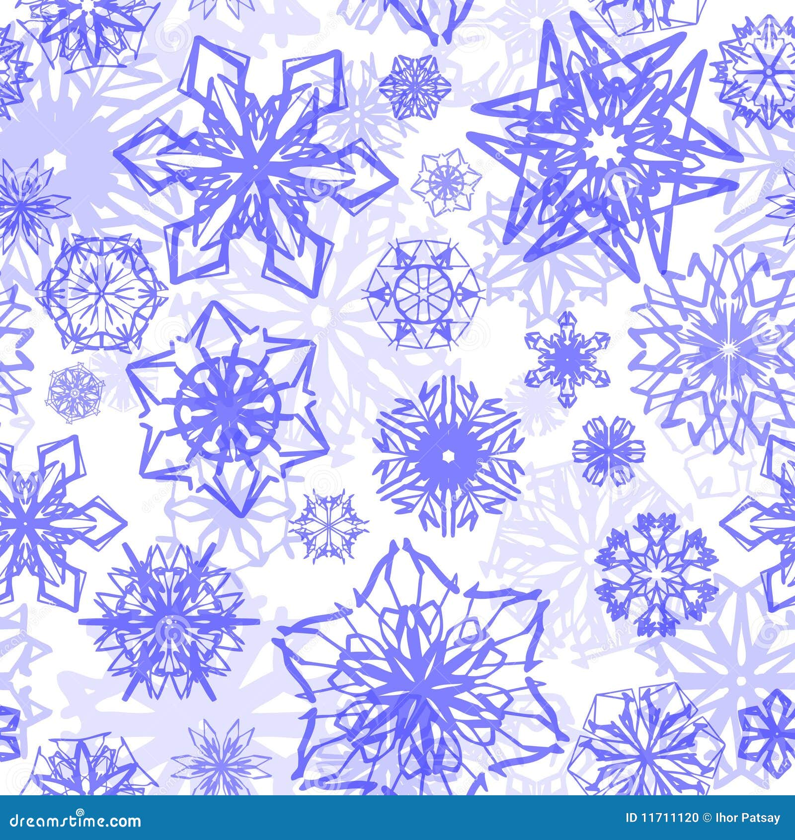 Seamless snowflake pattern stock vector Illustration of winter 11711120