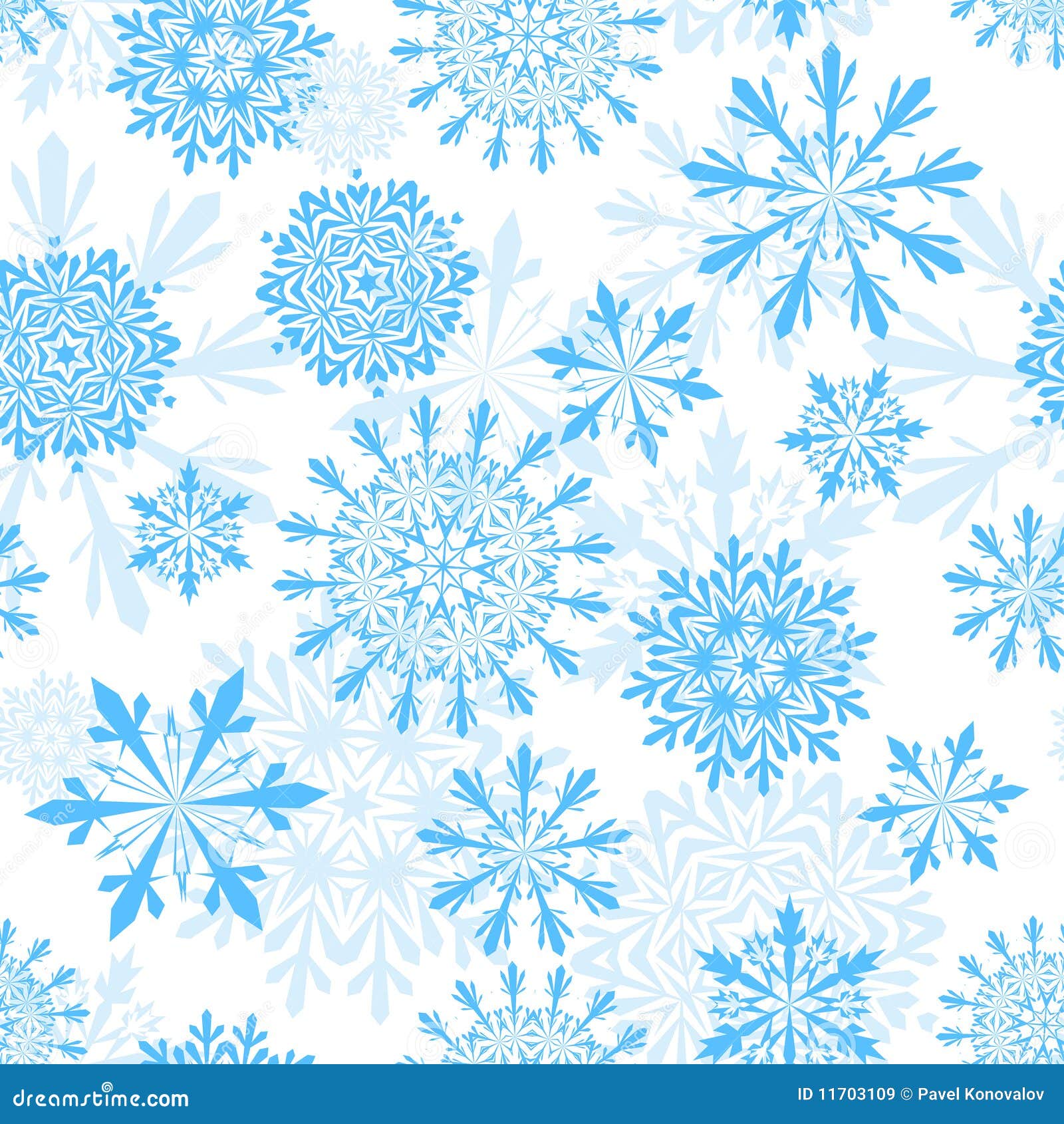 Seamless Snowflakes Background Stock Vector - Illustration of frozen