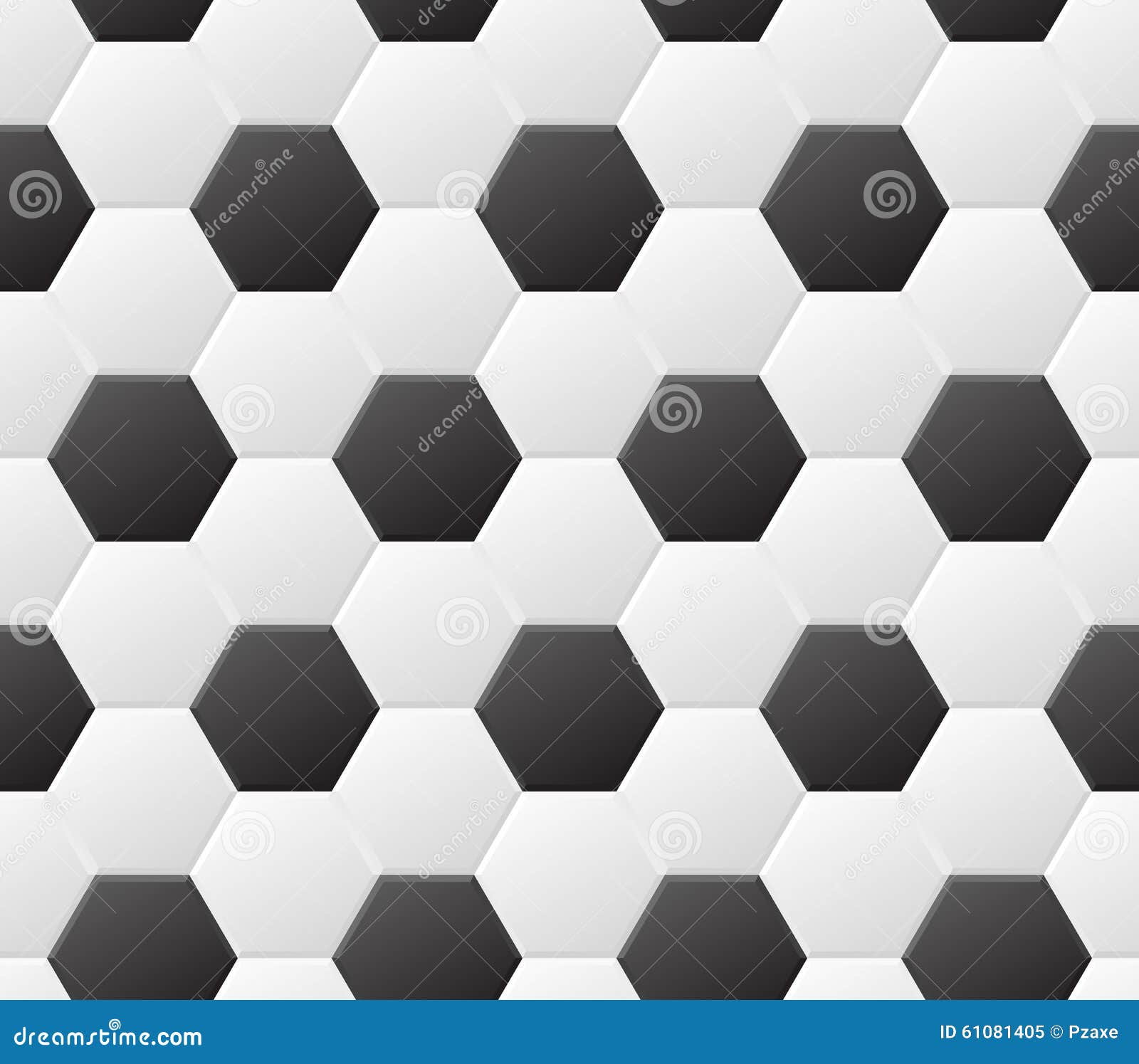 Seamless Soccer Black and White Pattern. Vector Sport Background Stock ...